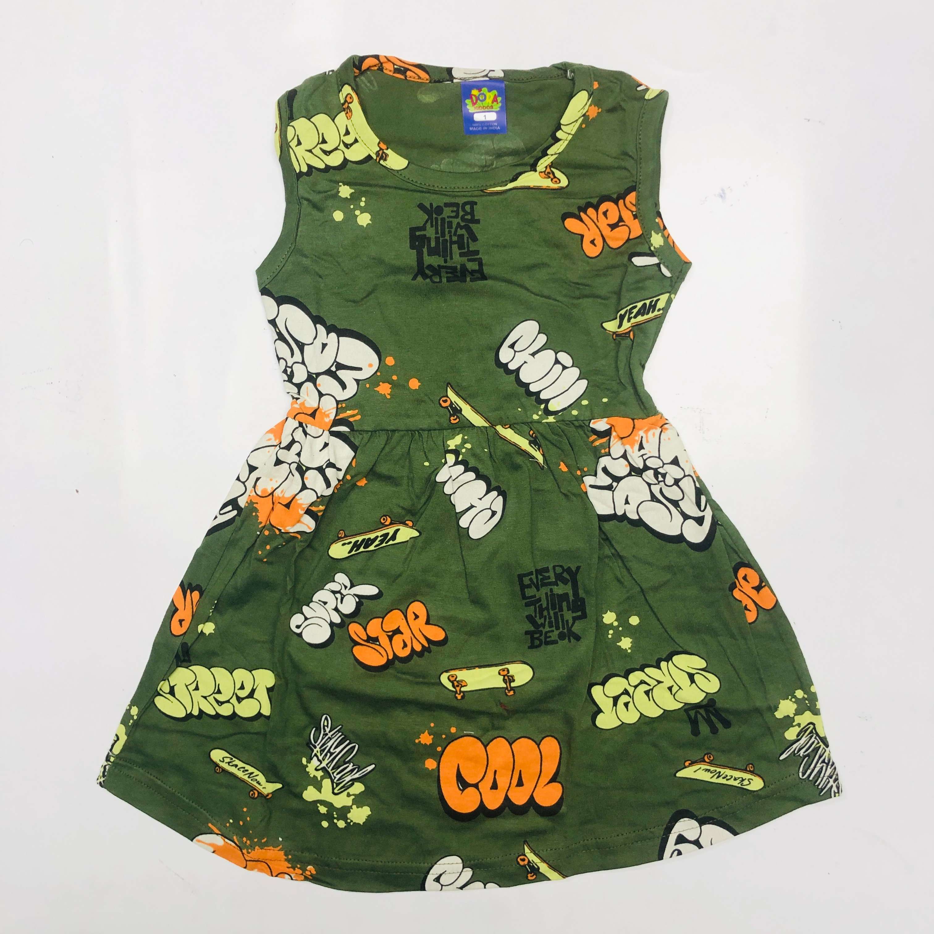 Dora Sleeveless Frock Combo Pack of 2