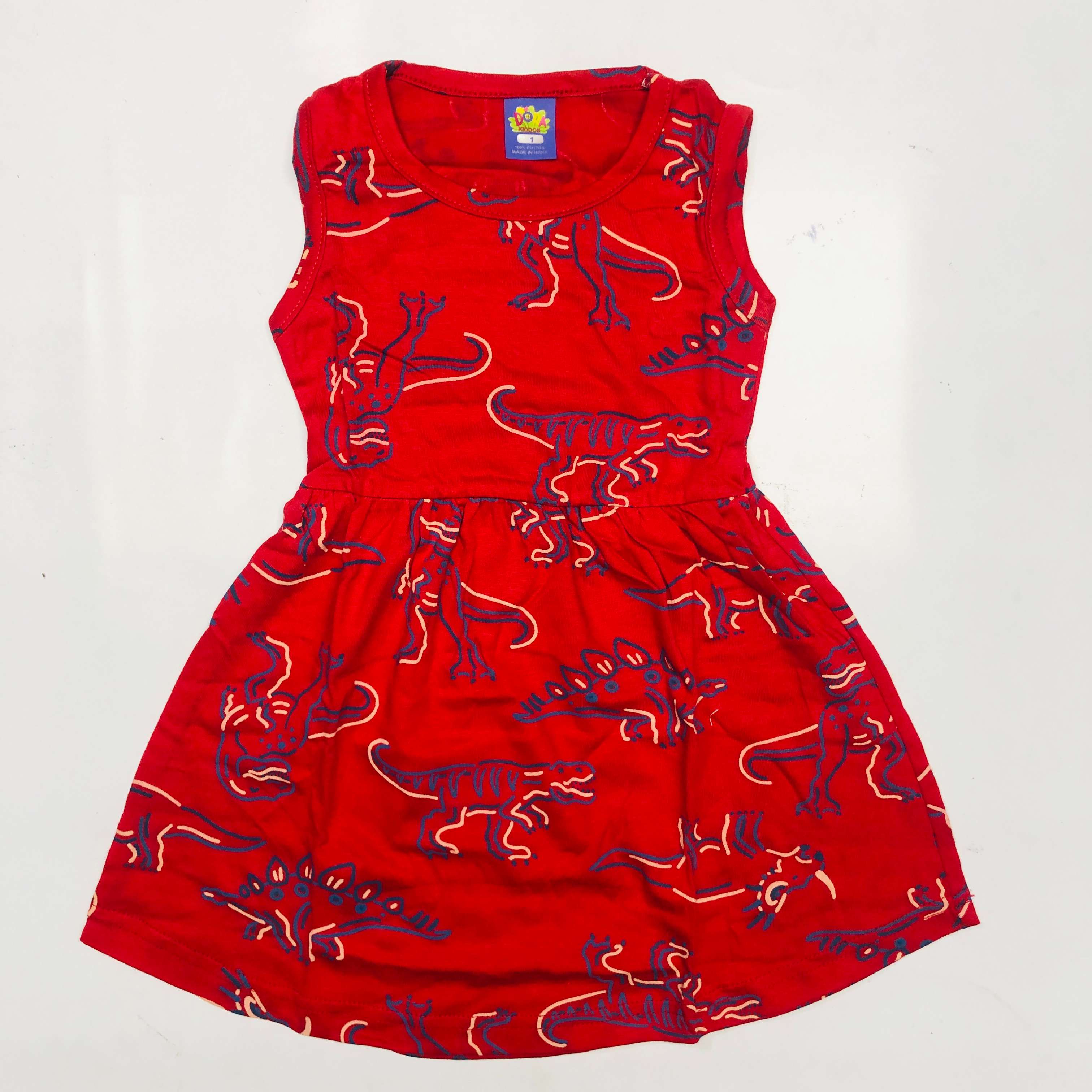 Dora Sleeveless Frock Combo Pack of 3