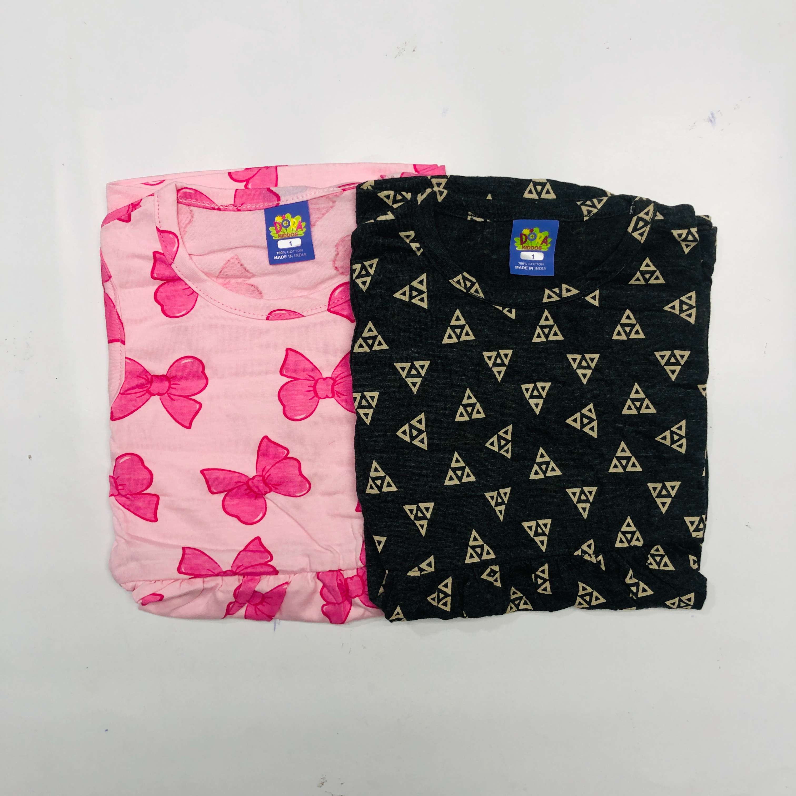 Dora Sleeveless Frock Combo Pack of 2