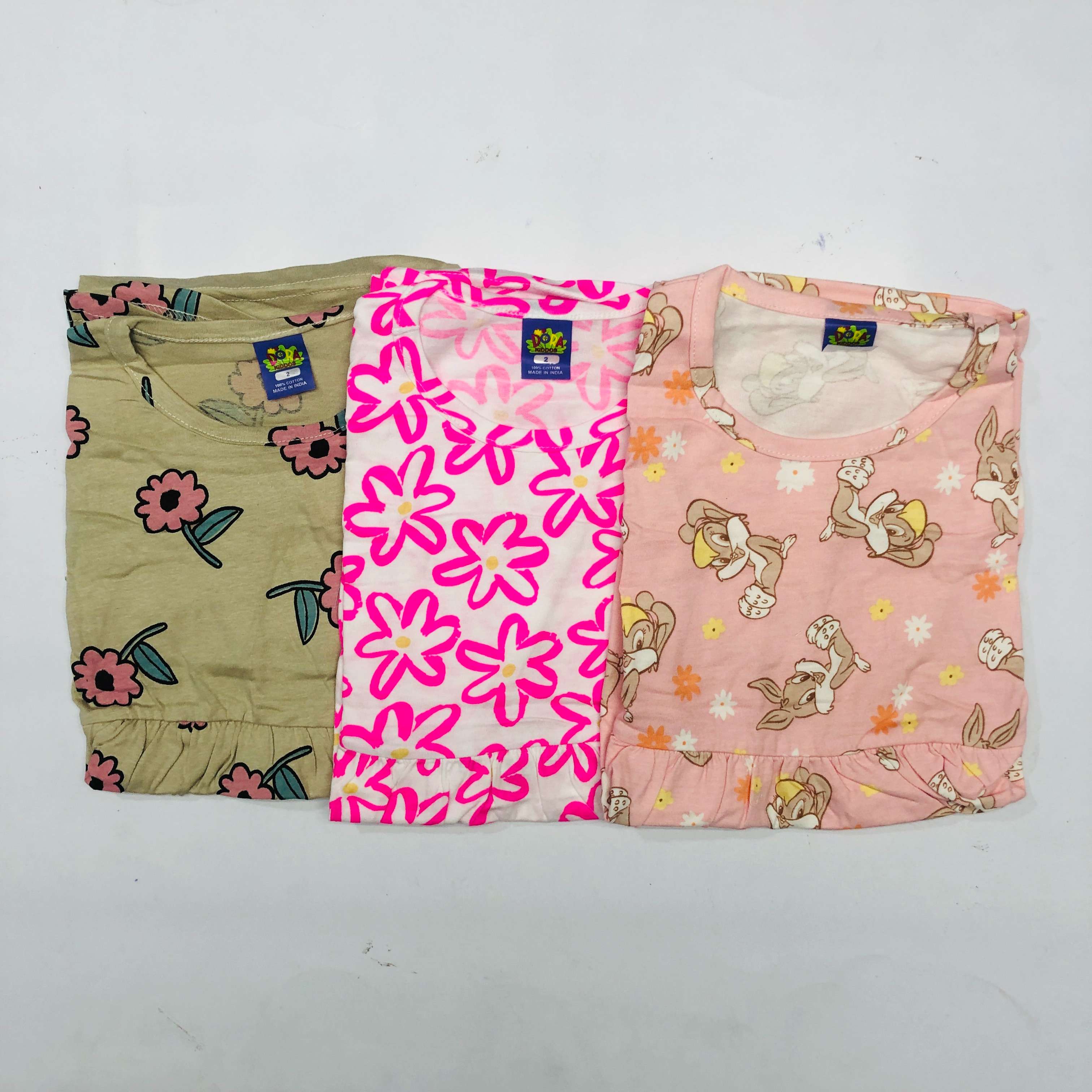 Dora Sleeveless Frock Combo Pack of 3