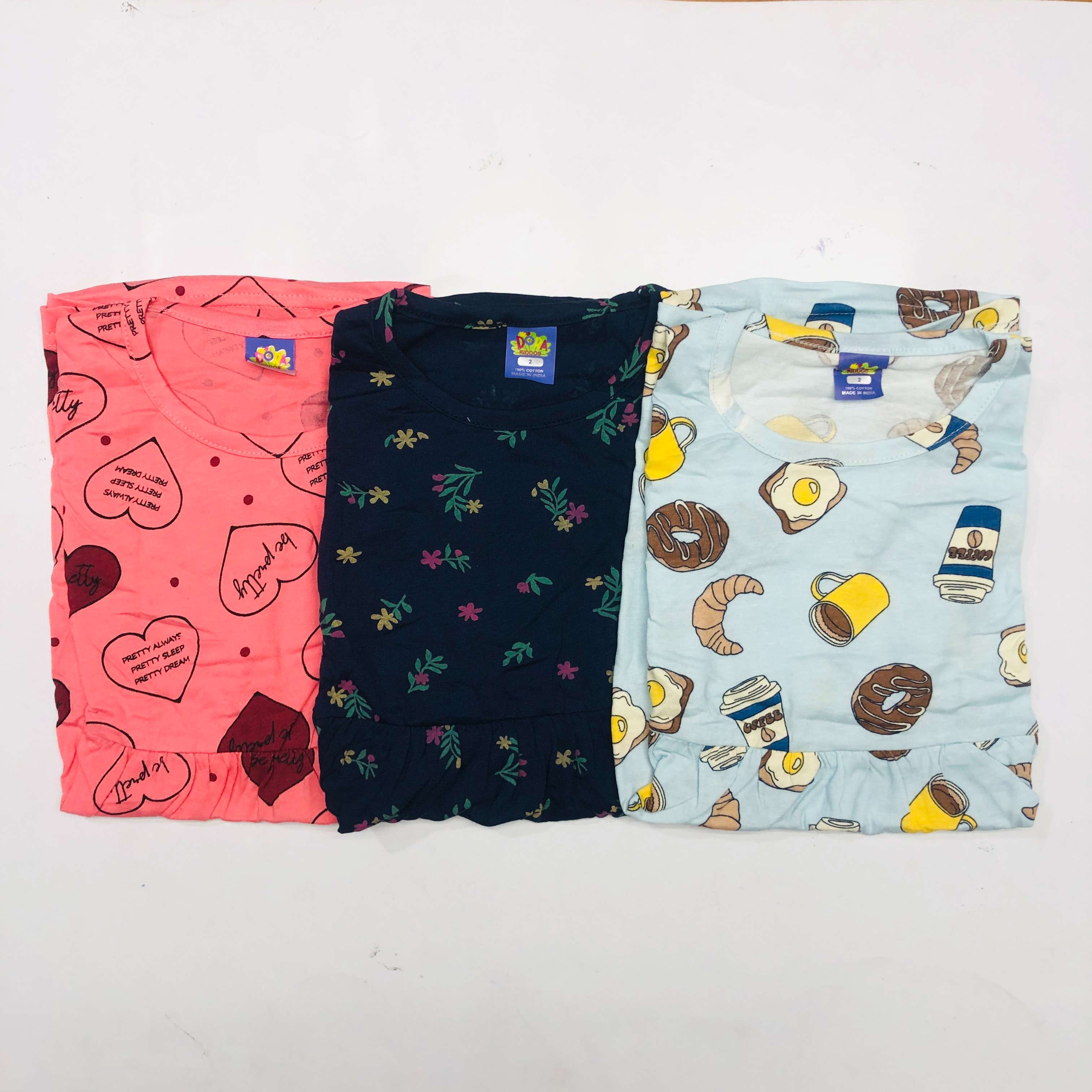 Dora Sleeveless Frock Combo Pack of 3