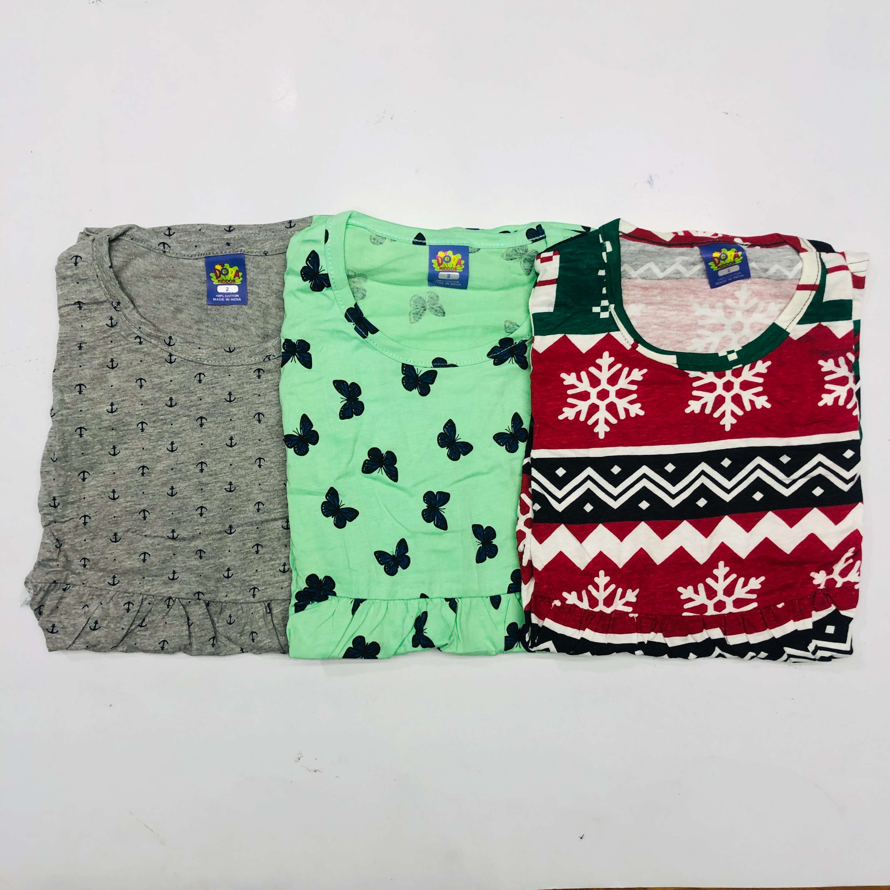 Dora Sleeveless Frock Combo Pack of 3