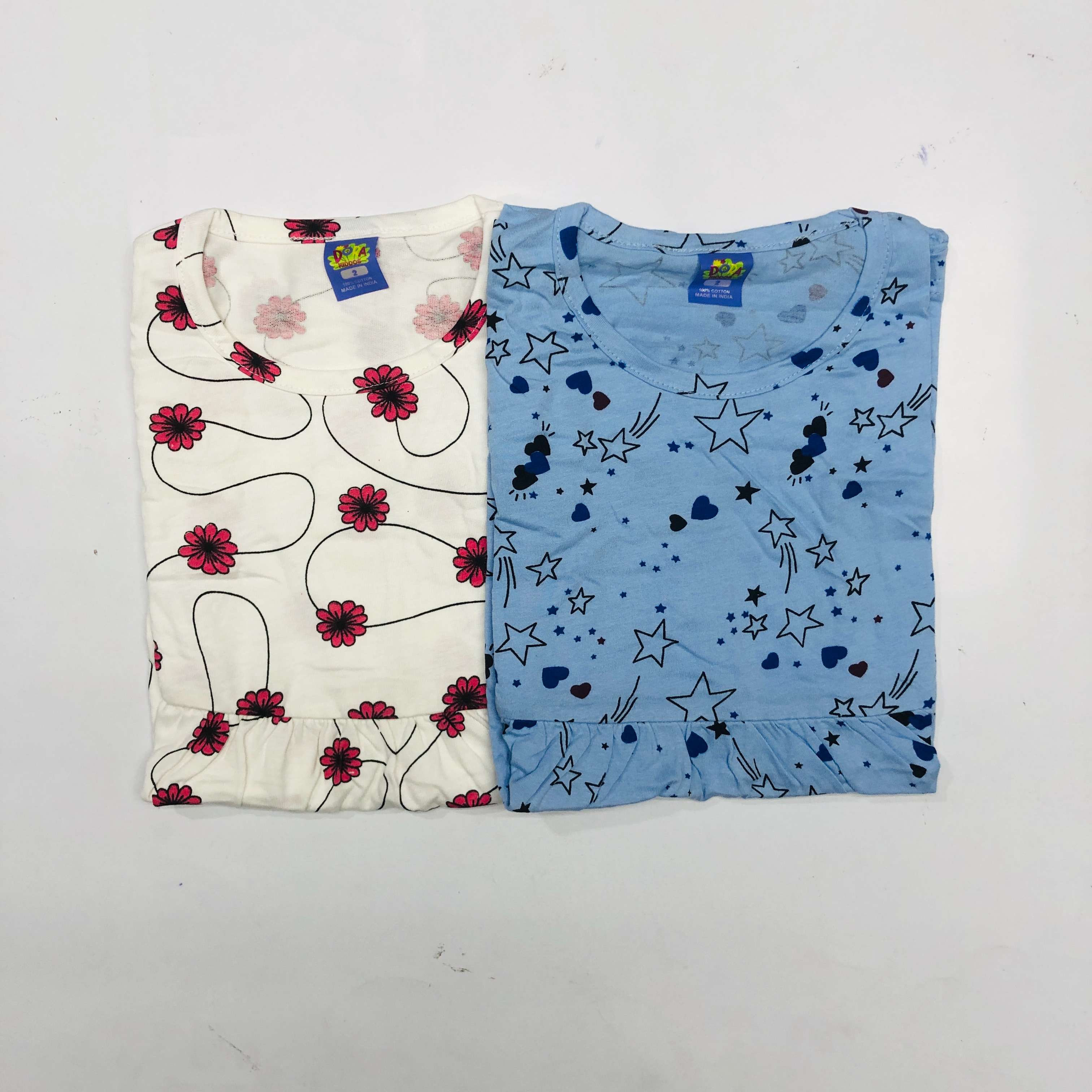 Dora Sleeveless Frock Combo Pack of 2