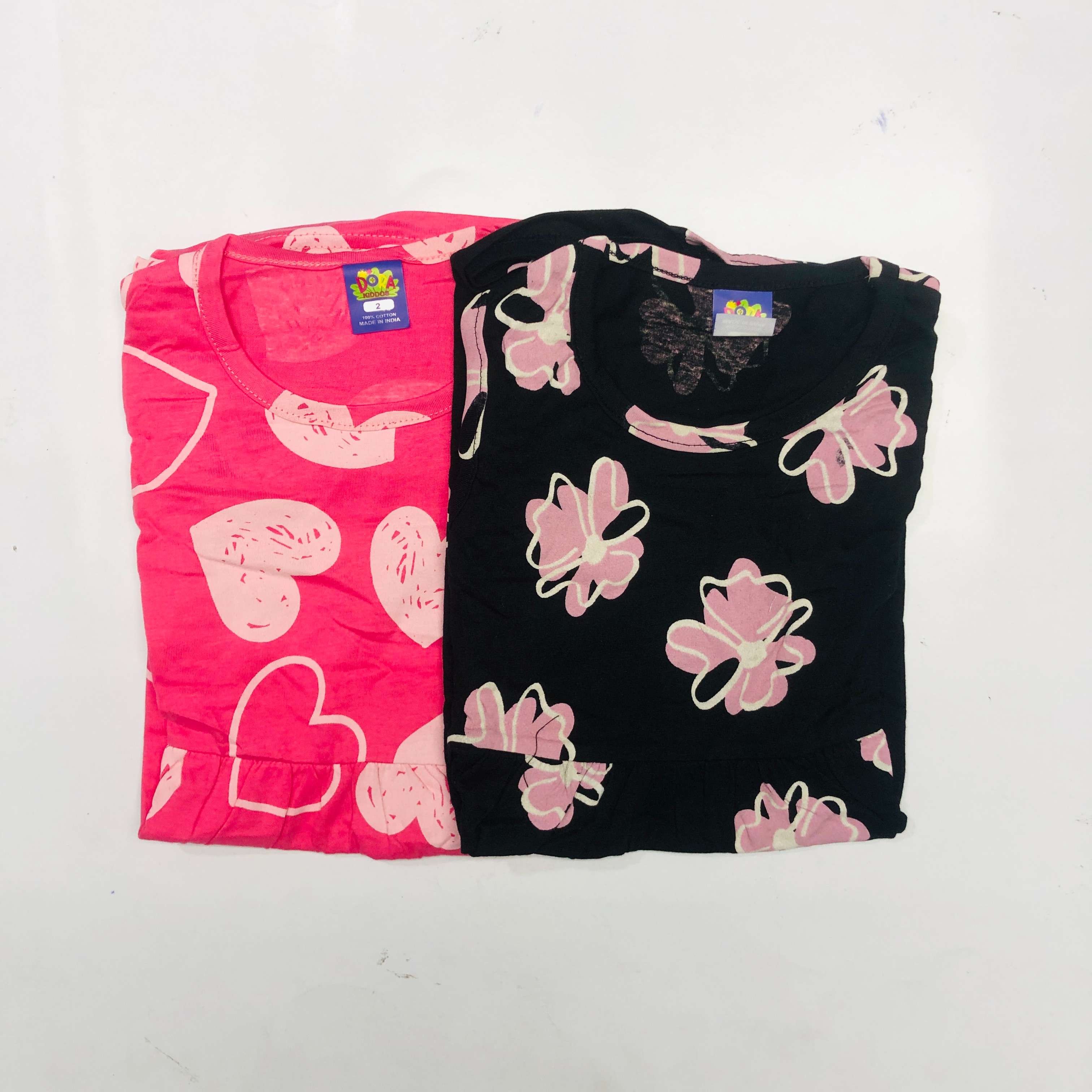 Dora Sleeveless Frock Combo Pack of 2