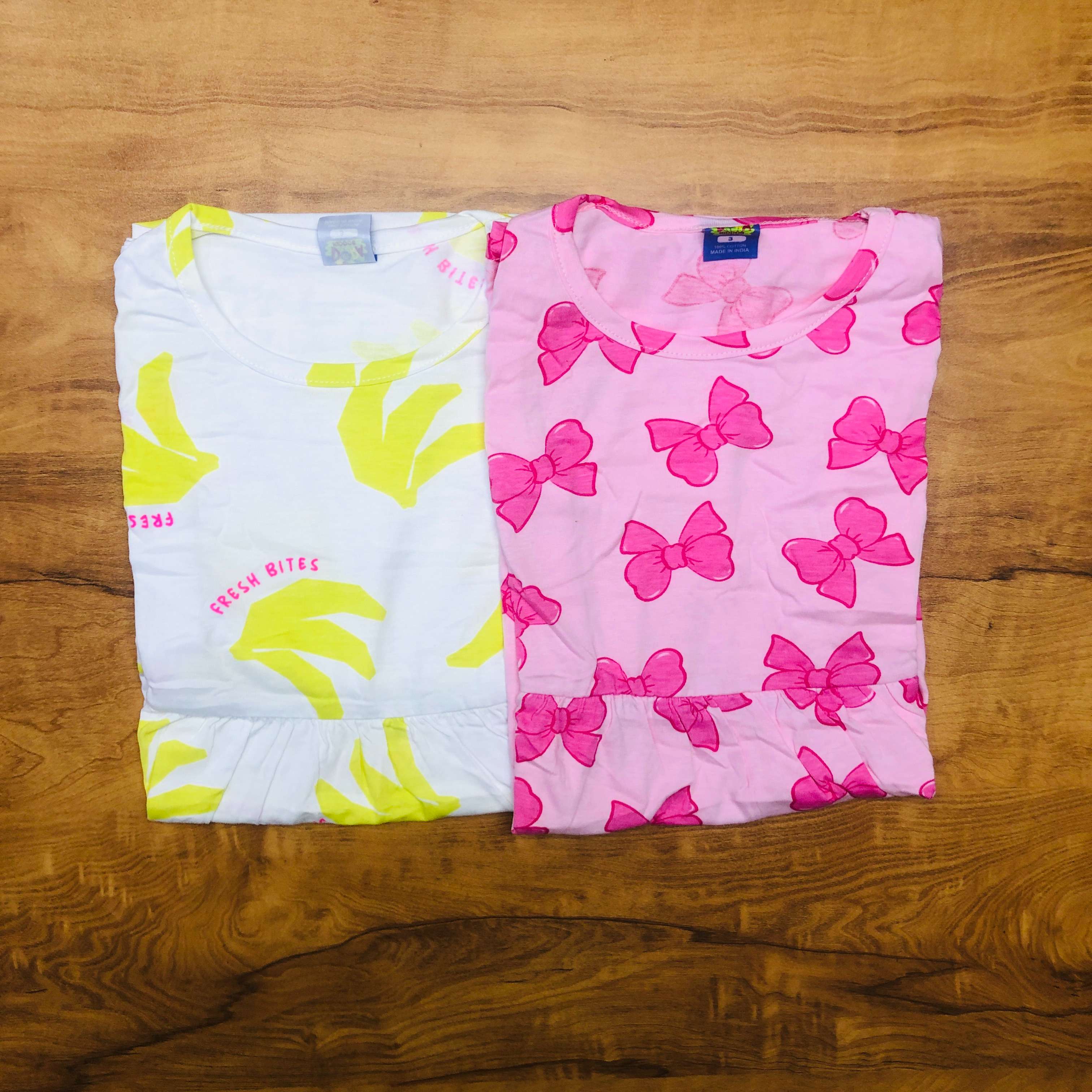 Dora Sleeveless Frock Combo Pack of 2