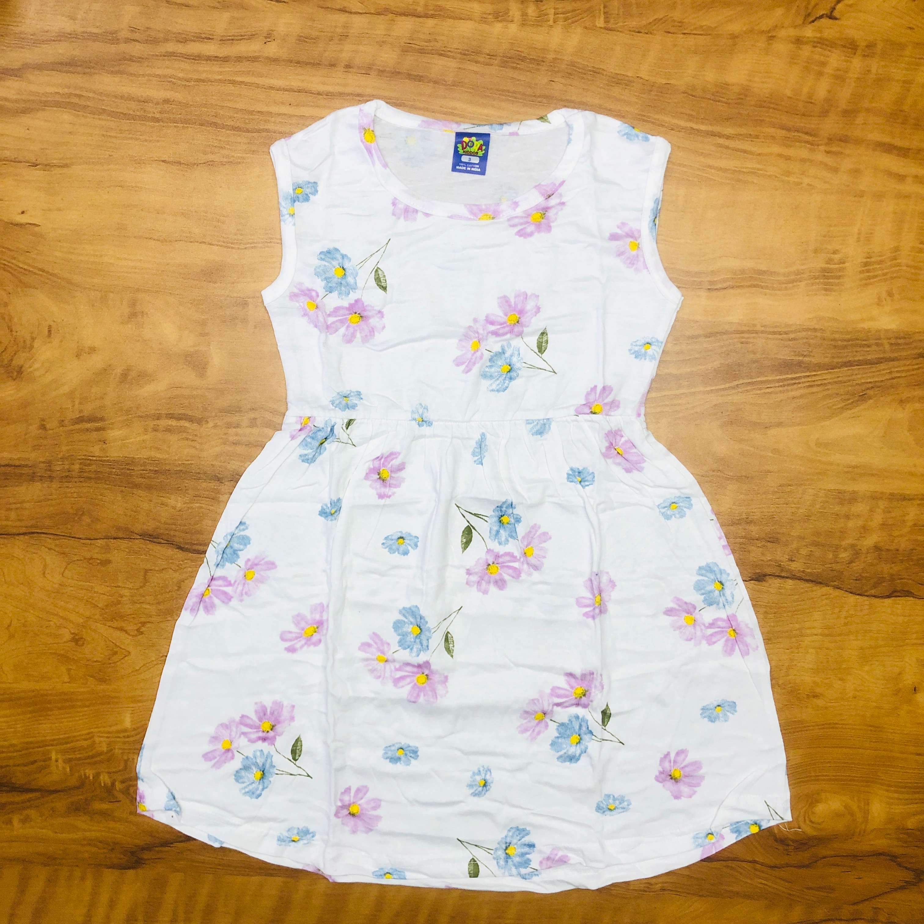 Dora Sleeveless Frock Combo Pack of 3