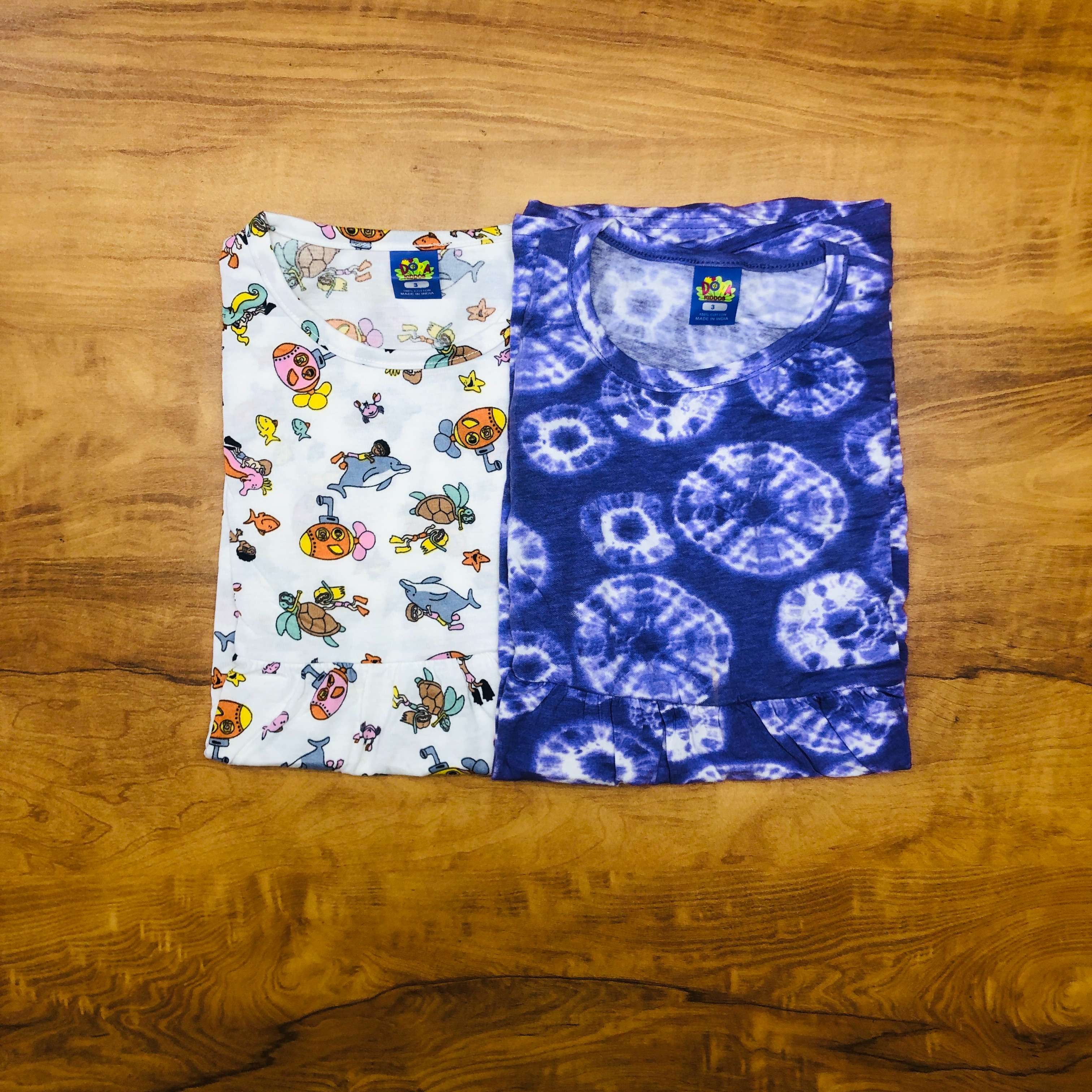 Dora Sleeveless Frock Combo Pack of 2