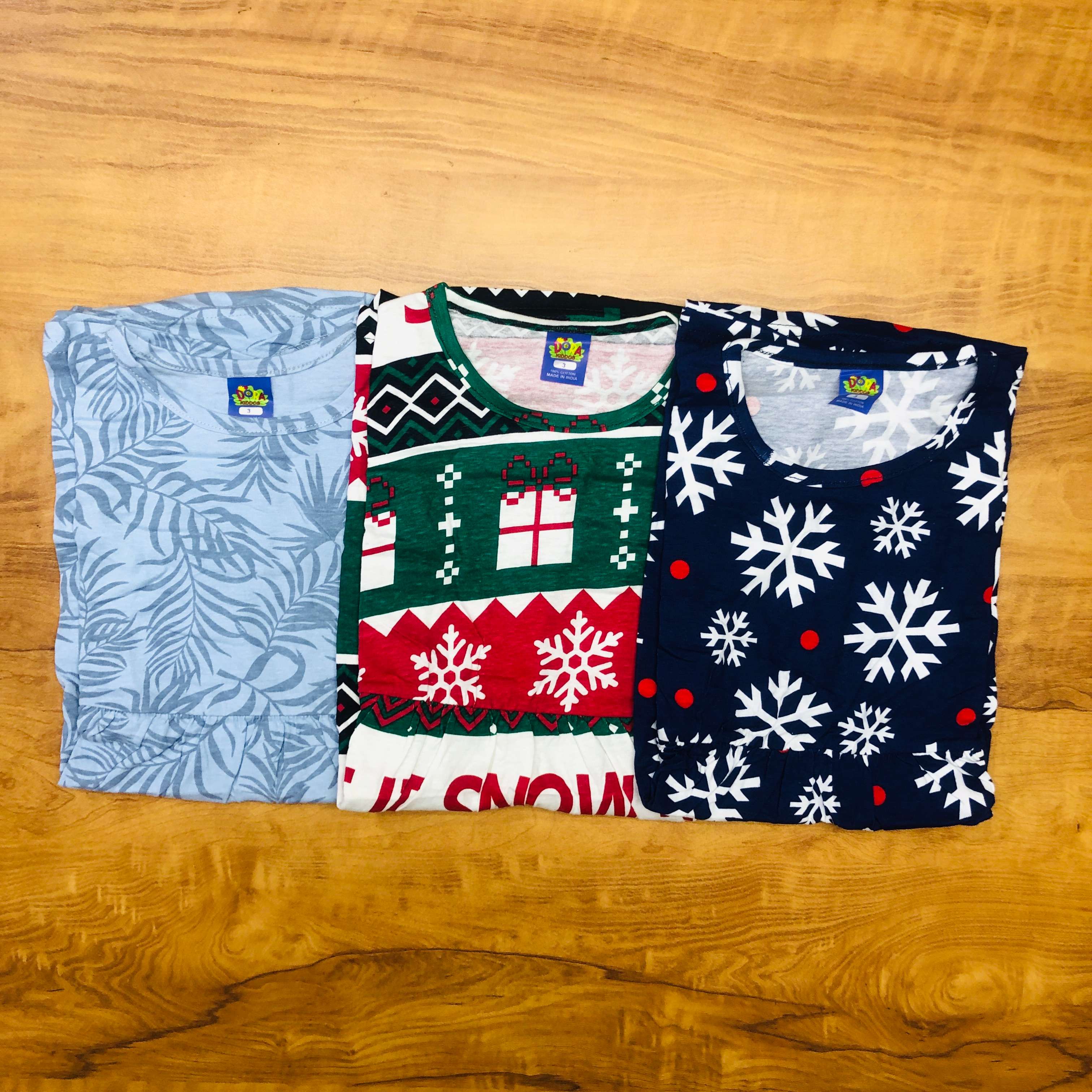 Dora Sleeveless Frock Combo Pack of 3