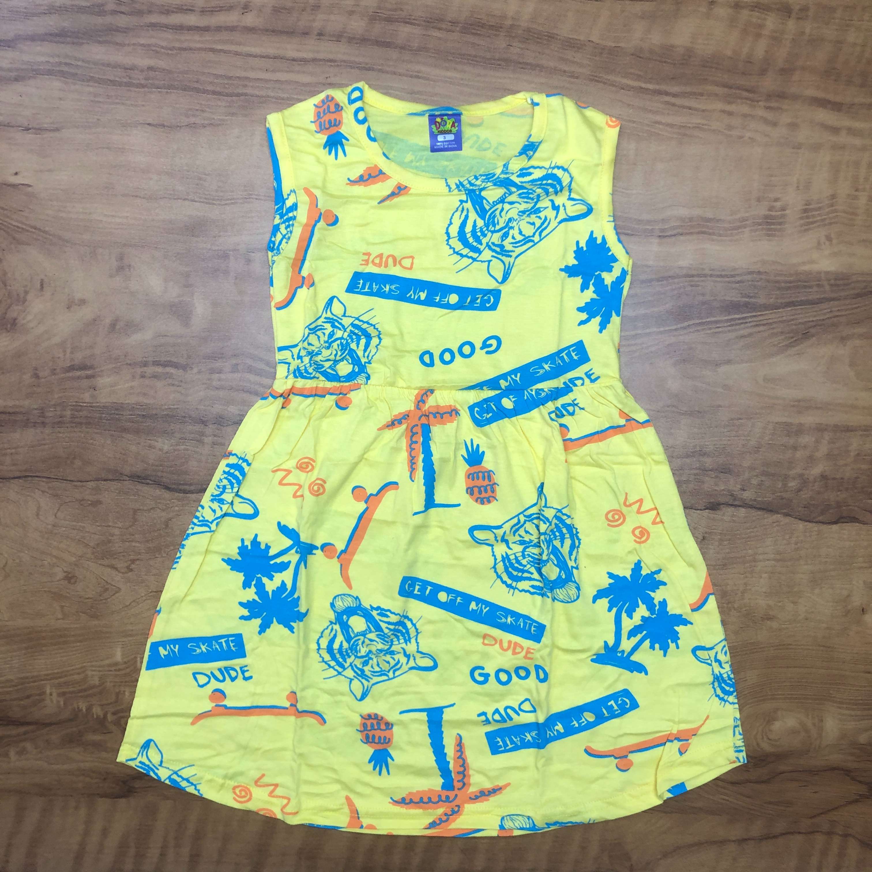 Dora Sleeveless Frock Combo Pack of 3