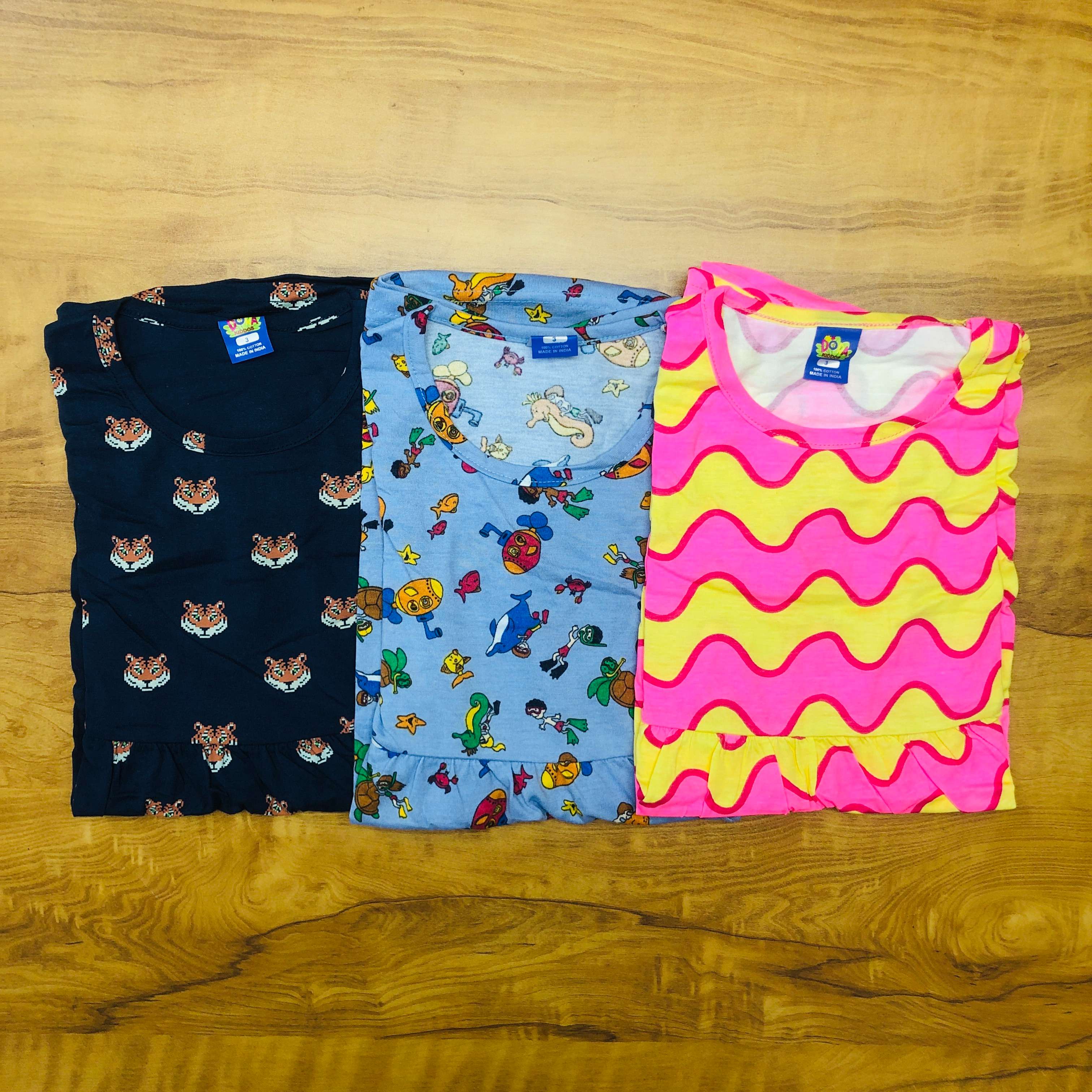 Dora  Frock Combo Pack of 3