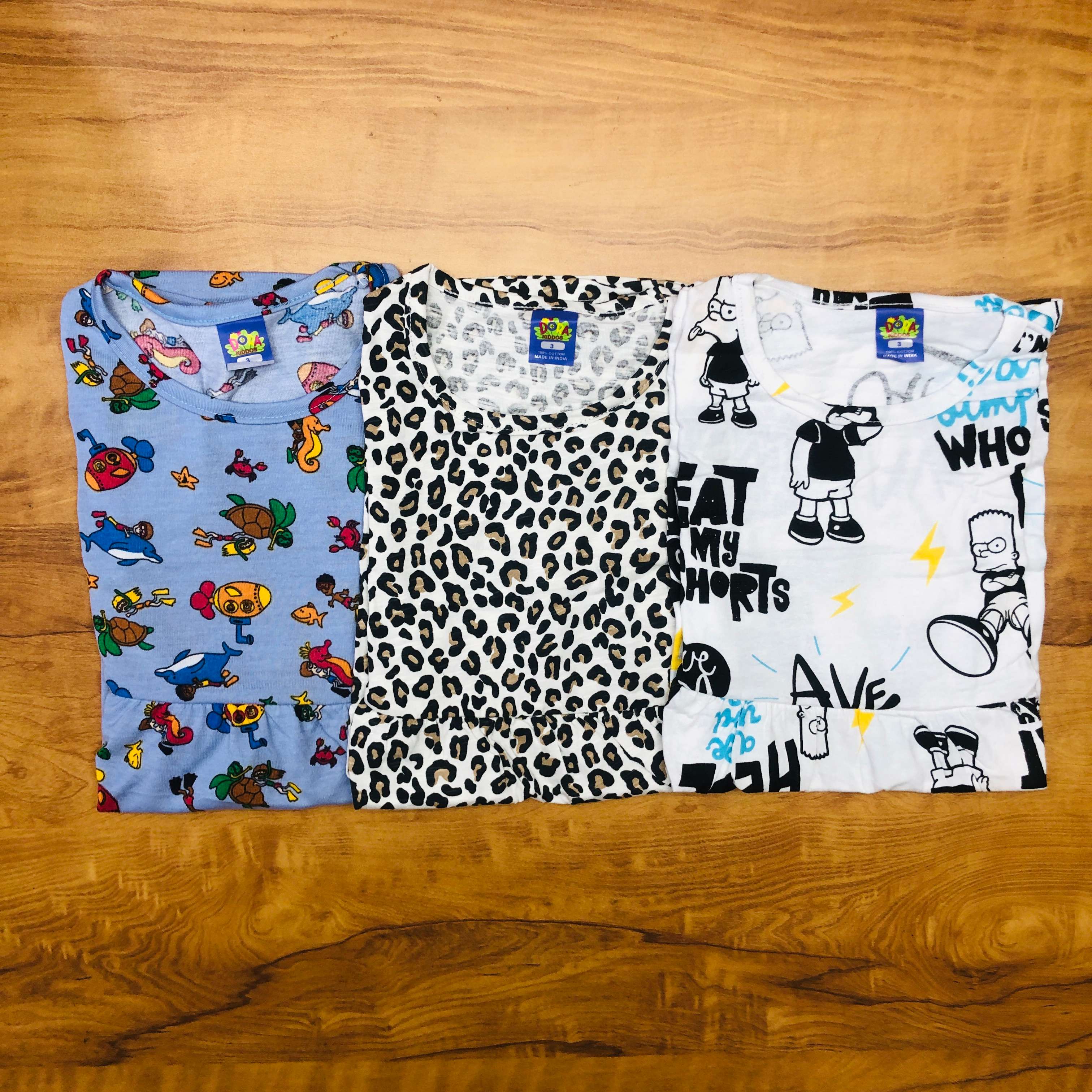 Dora  Frock Combo Pack of 3