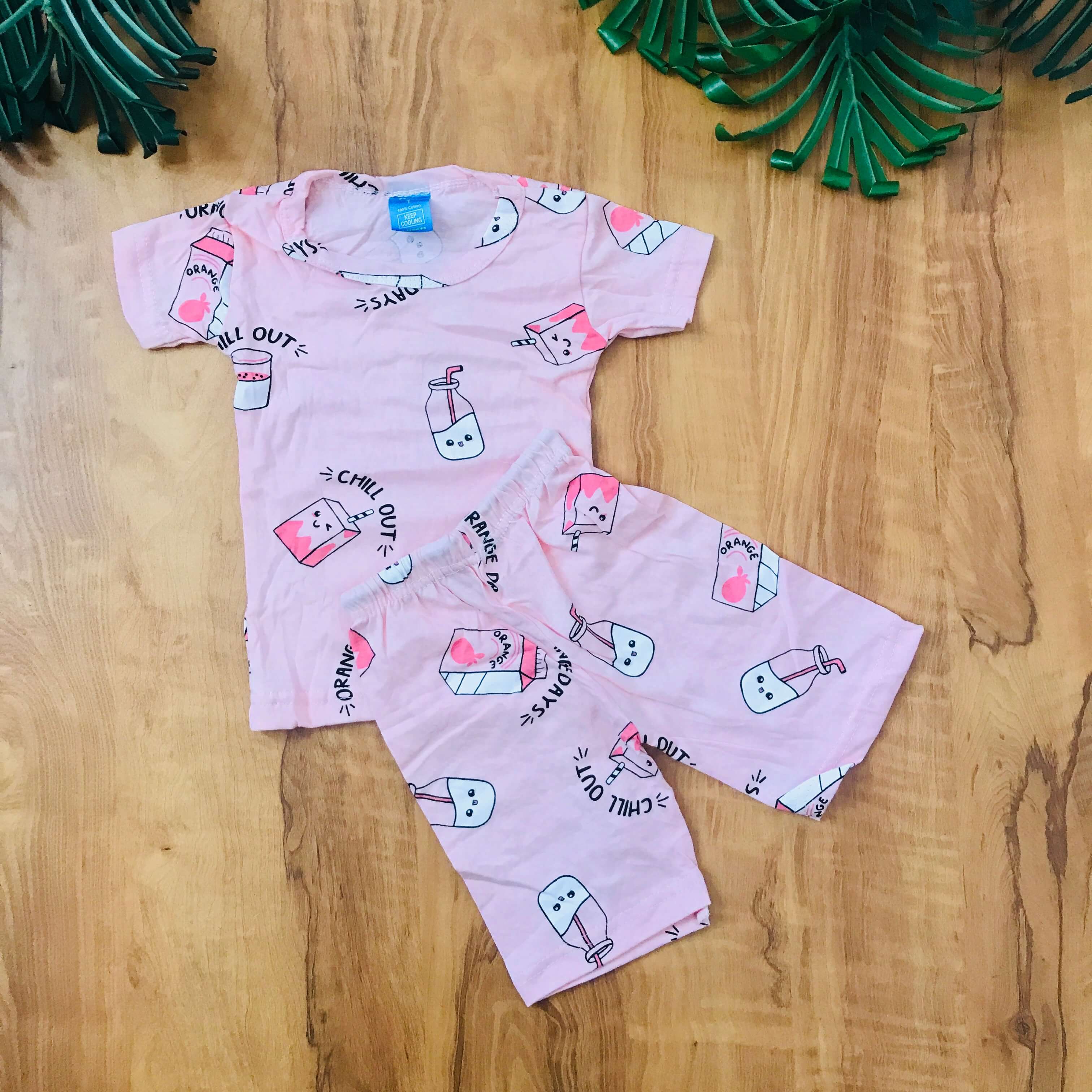 Kids Printed Shorts Set