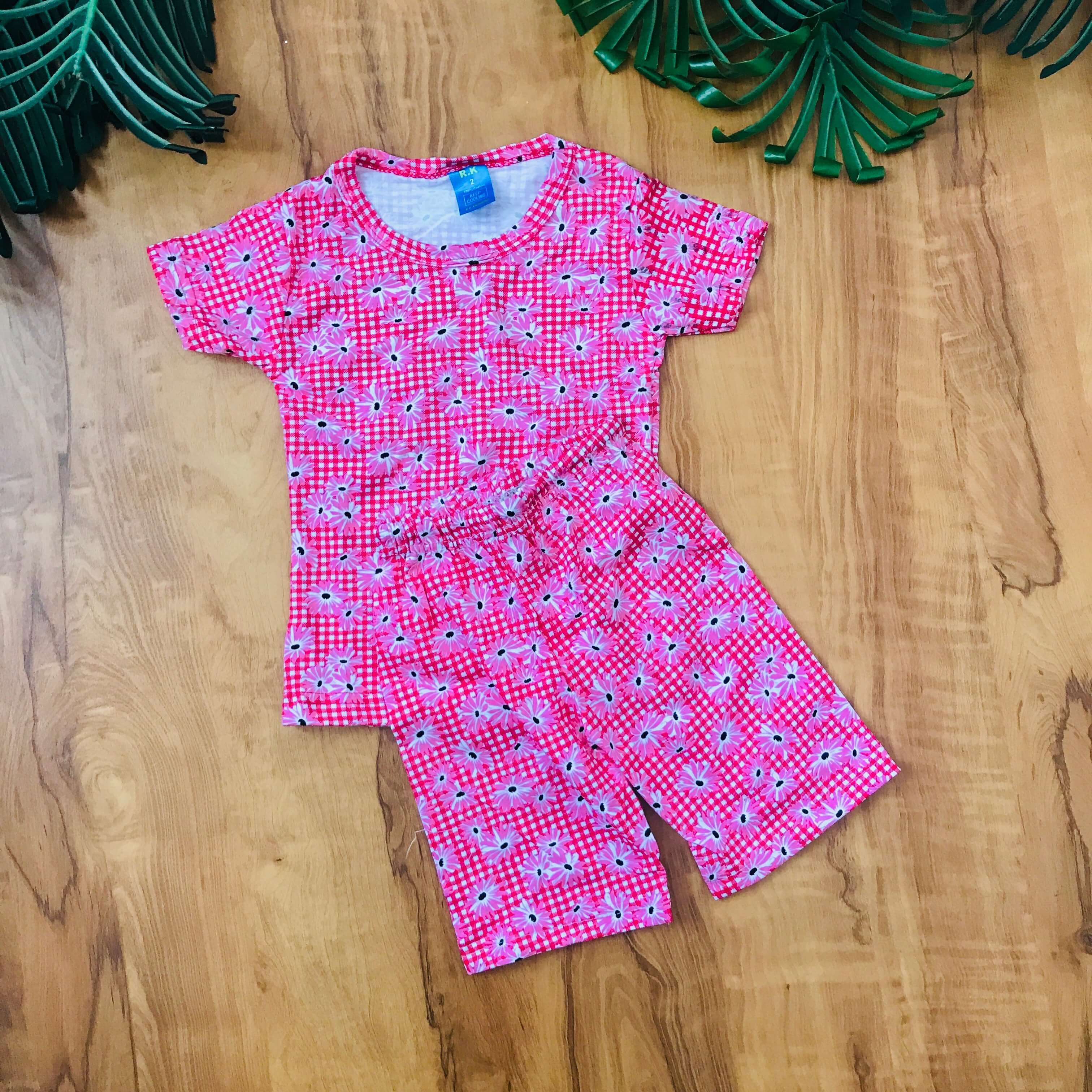 Kids Printed Shorts Set