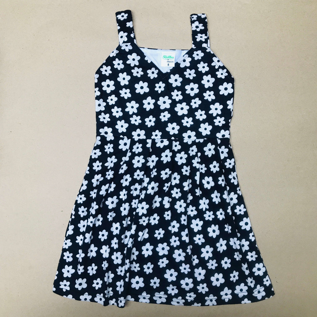 Blooms Sleeveless Frock (Pack Of 2)