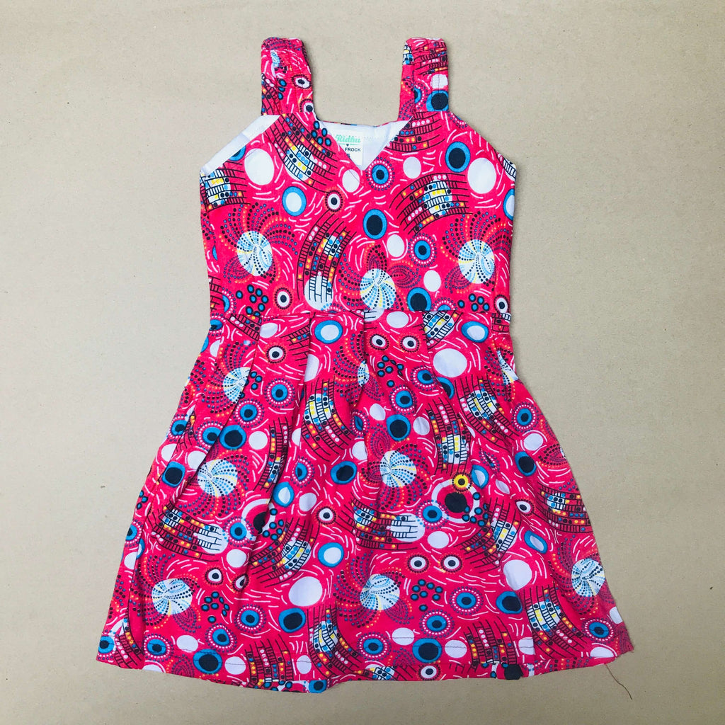 Blooms Sleeveless Frock (Pack Of 2)