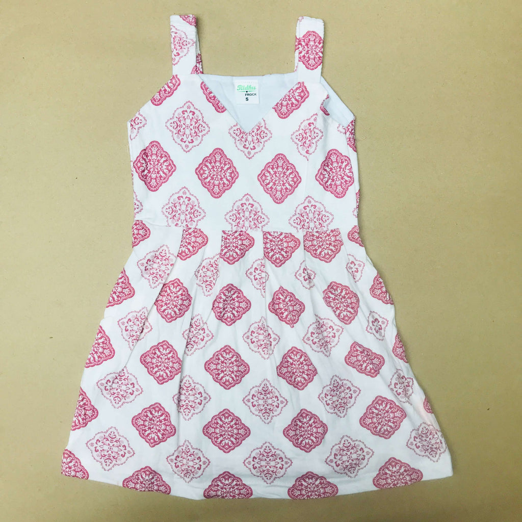 Blooms Sleeveless Frock (Pack Of 2)