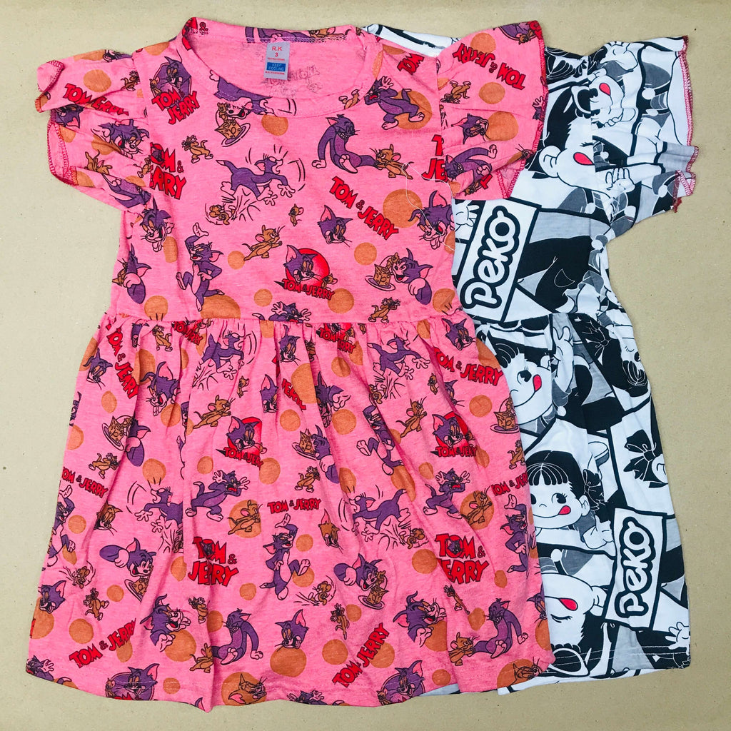 Printed Frock Pack Of 2