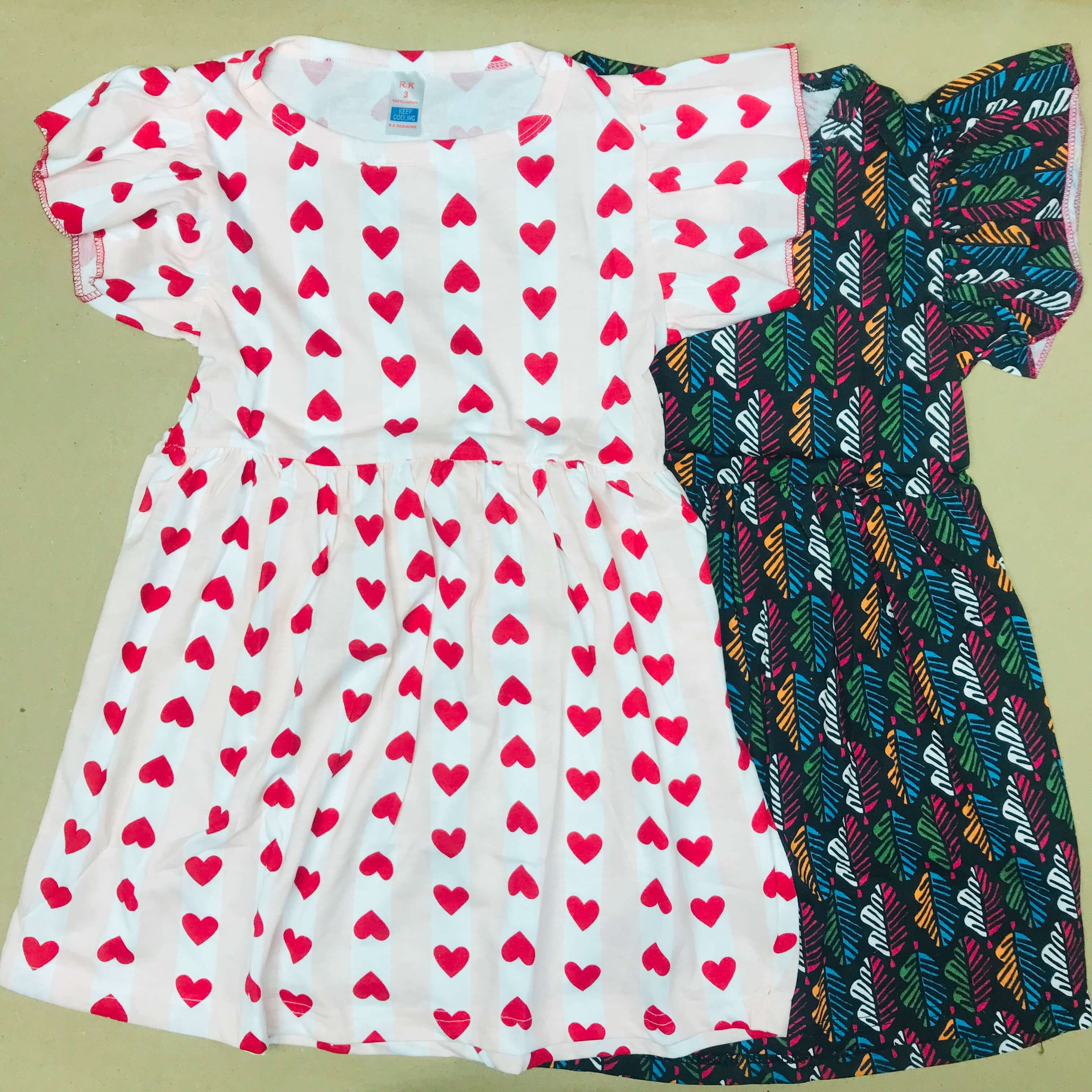 Printed Frock Pack Of 2