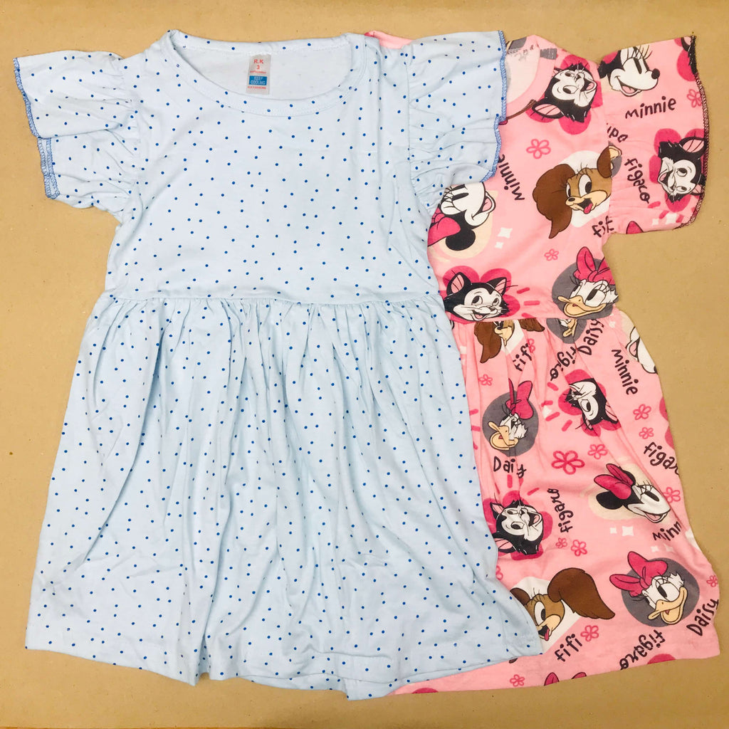 Printed Frock Pack Of 2