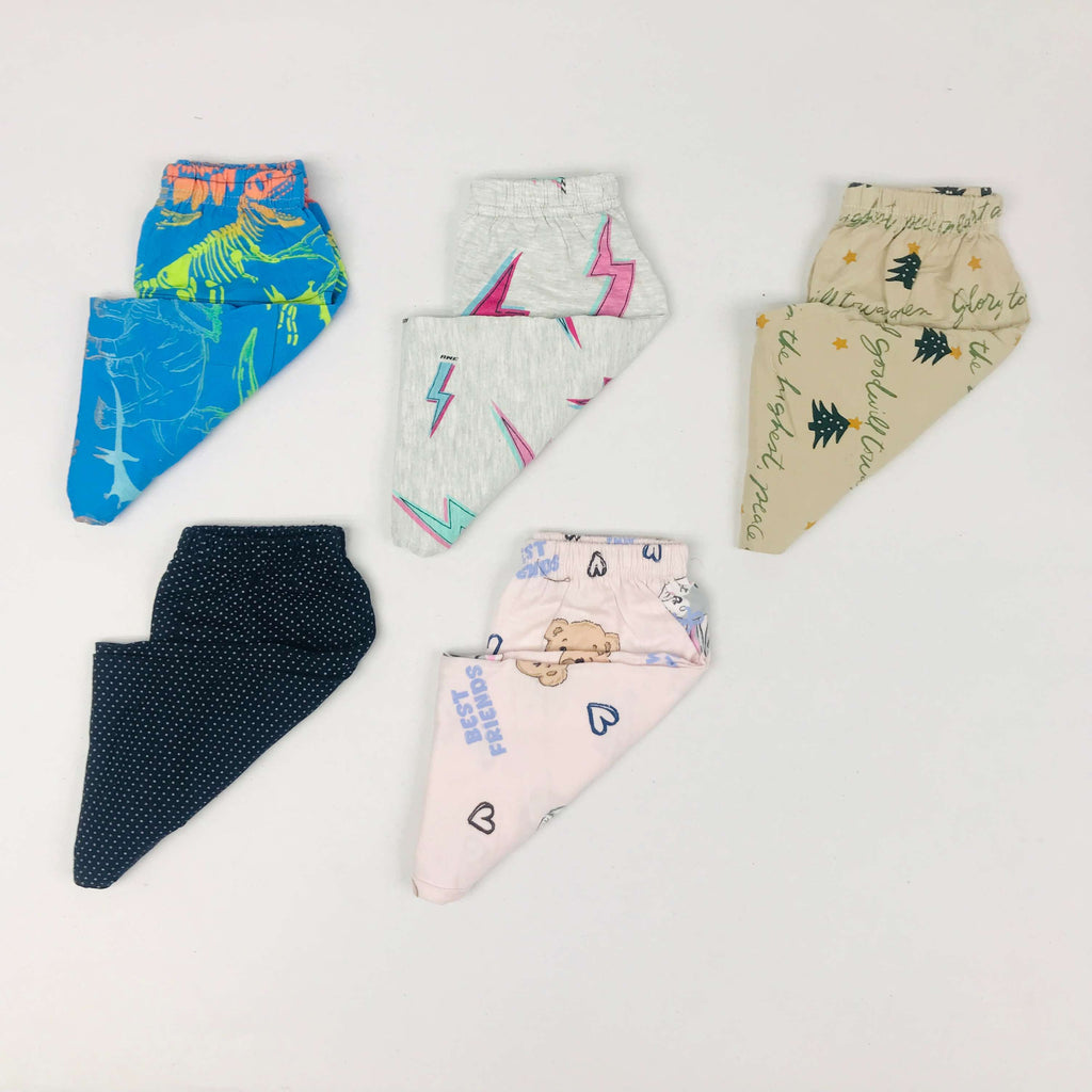 Unisex Kids Pants Pack of 5