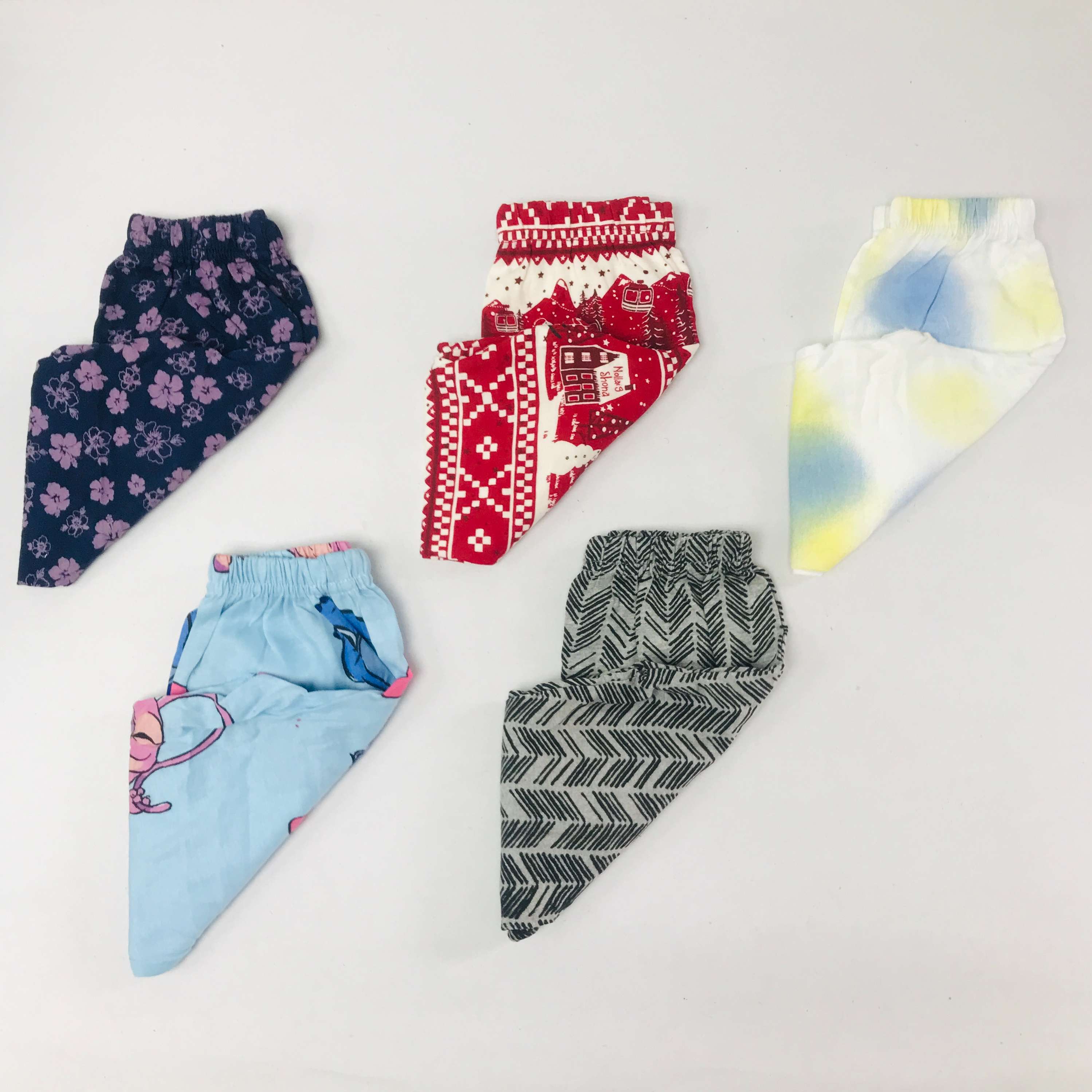 Unisex Kids Pants Pack of 5
