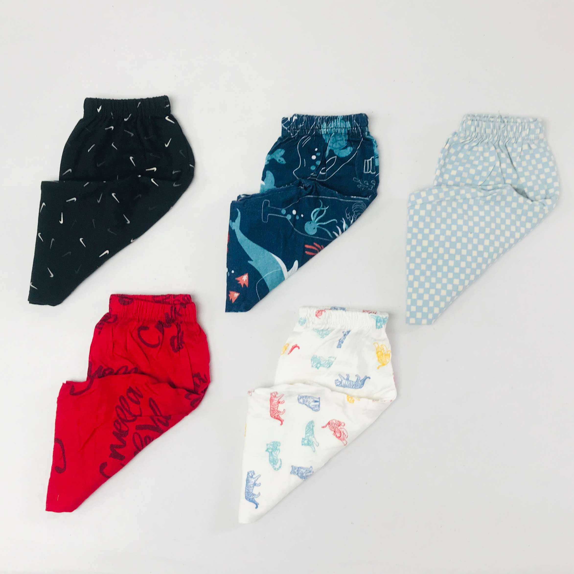 Unisex Kids Pants Pack of 5