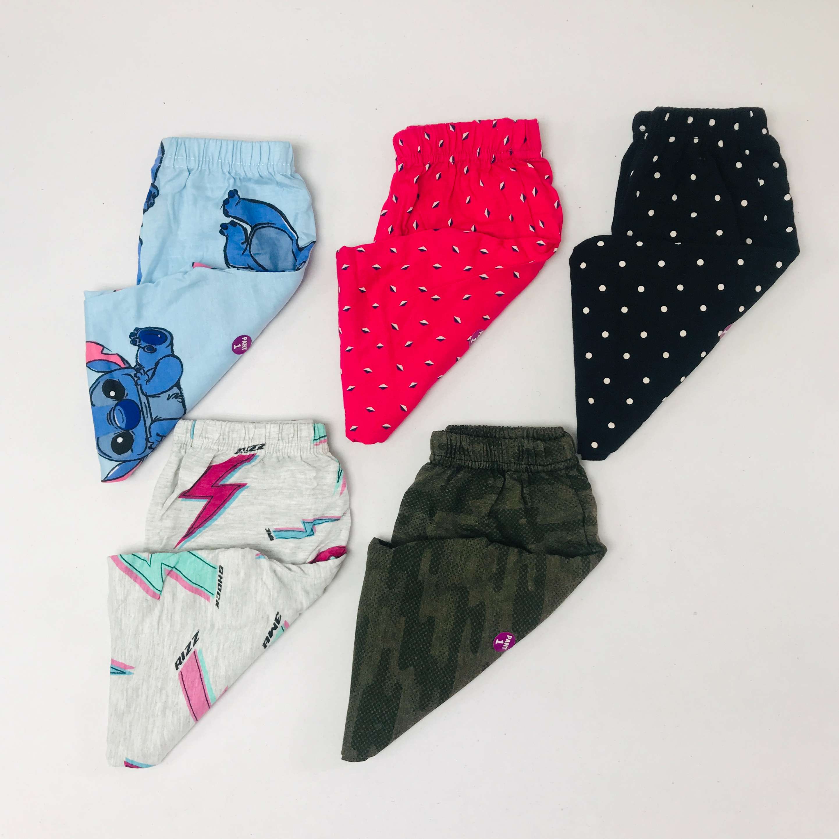 Unisex Kids Pants Pack of 5