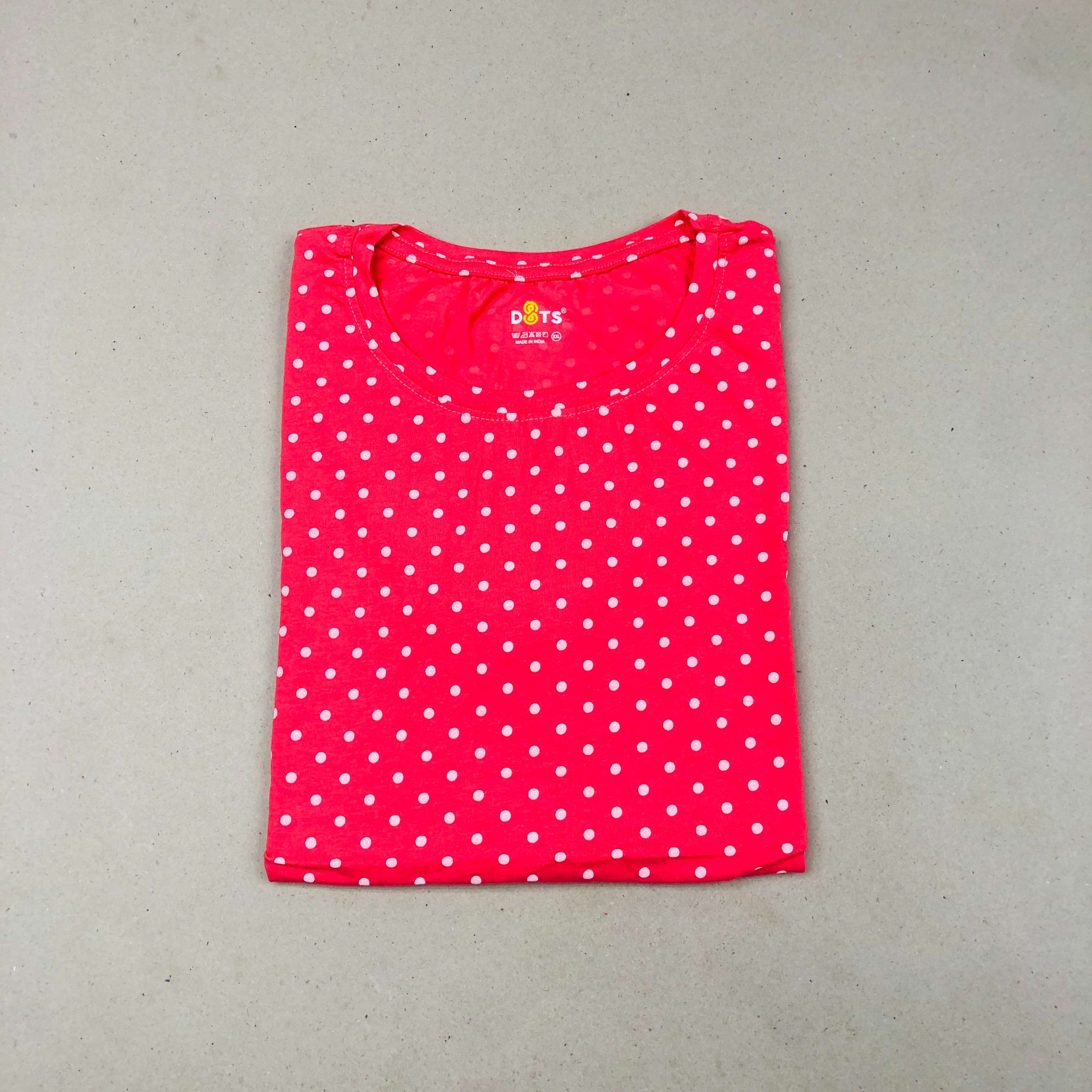Dots Ladies Printed T-Shirt