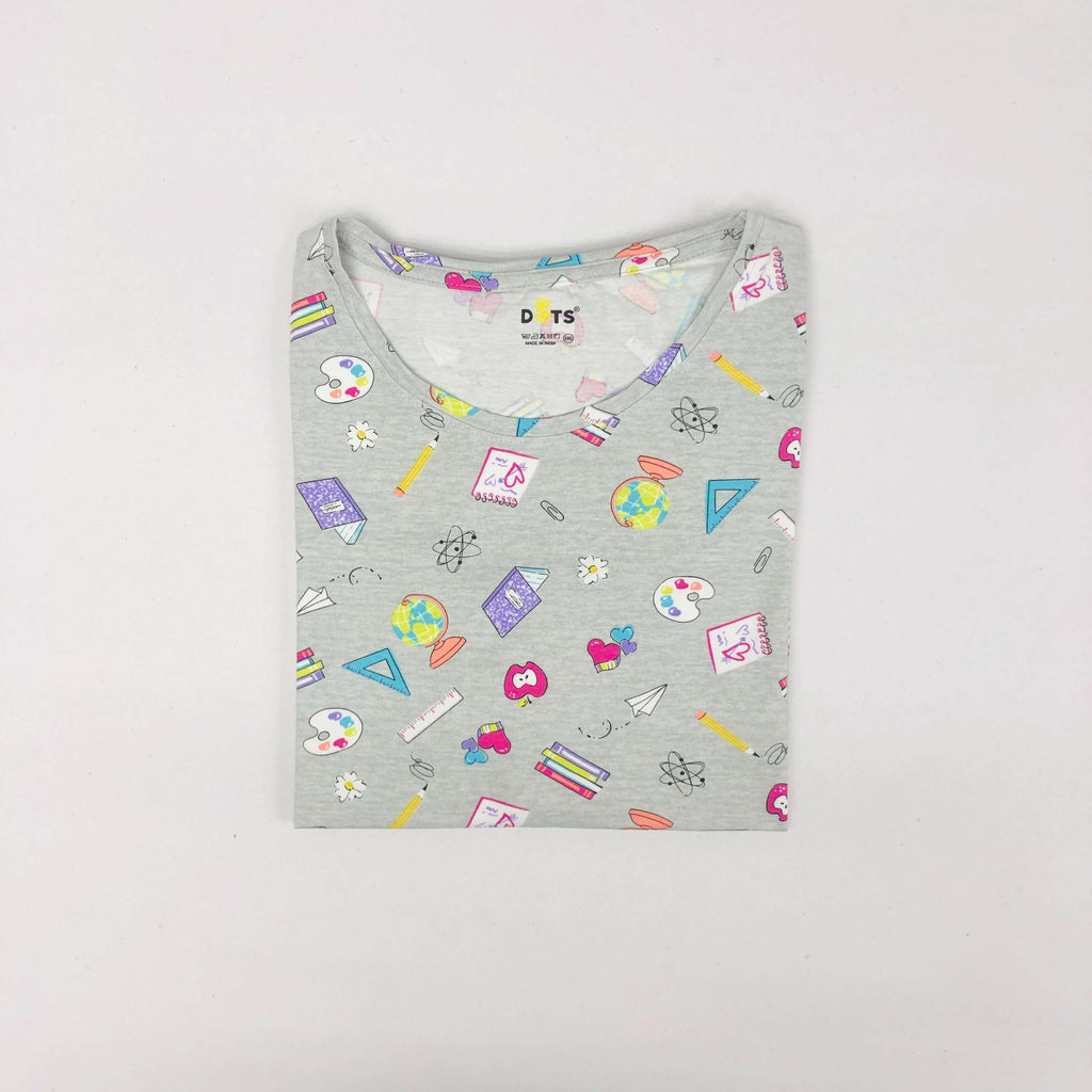 Dots Ladies Printed T-Shirt