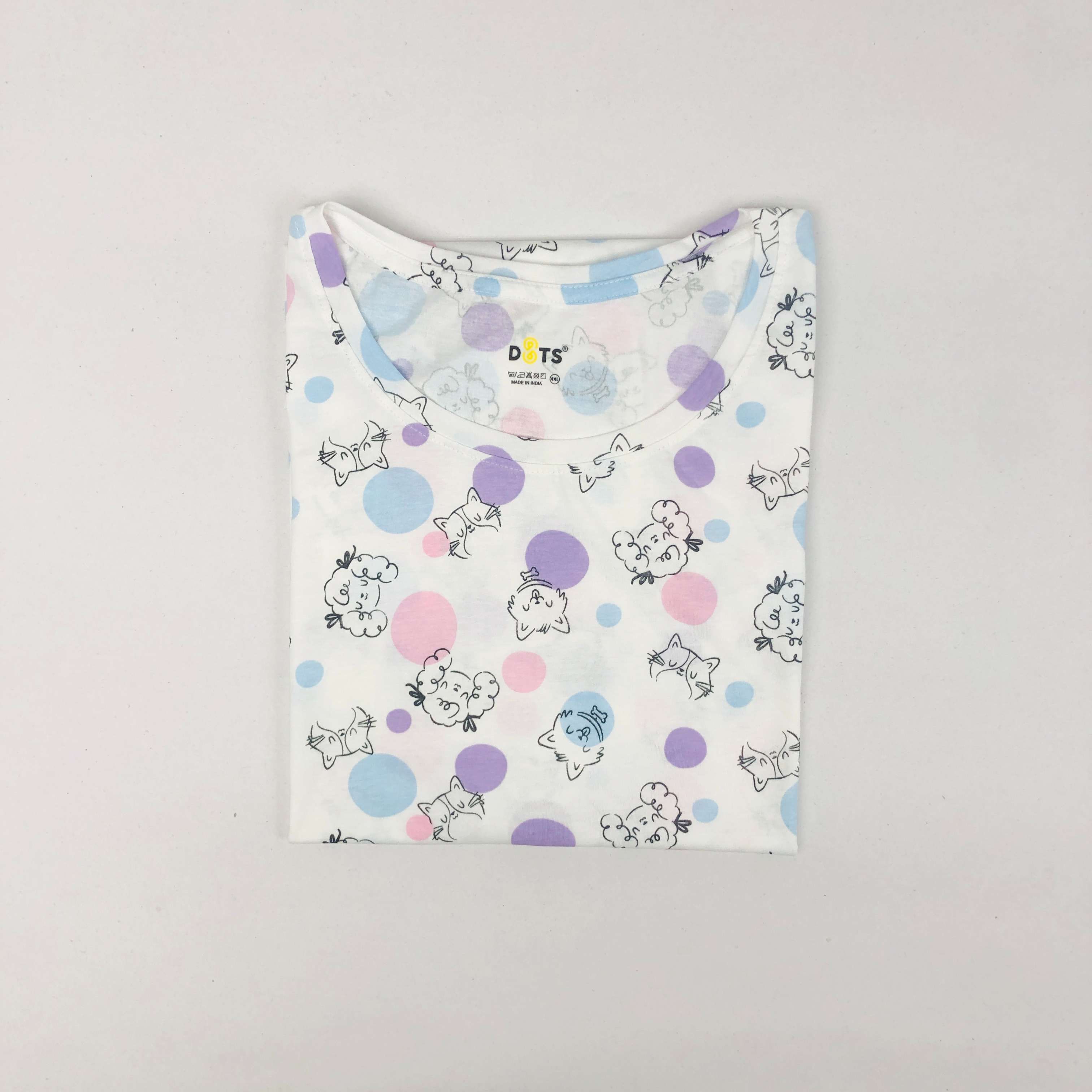 Dots Ladies Printed T-Shirt