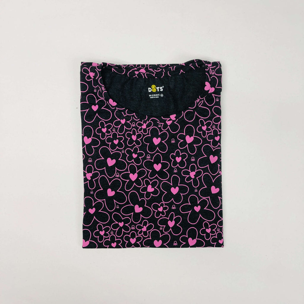 Dots Ladies Printed T-Shirt