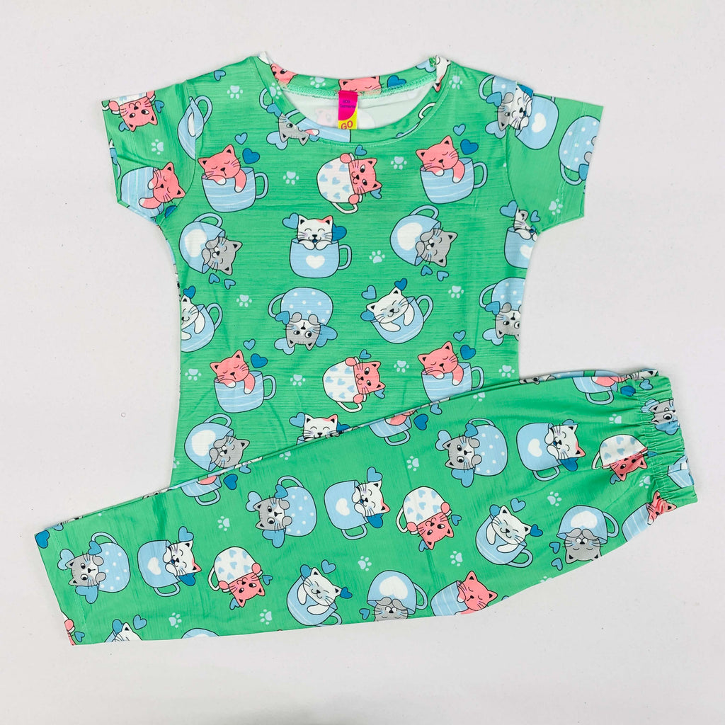 Tiny Kitty Pant Set