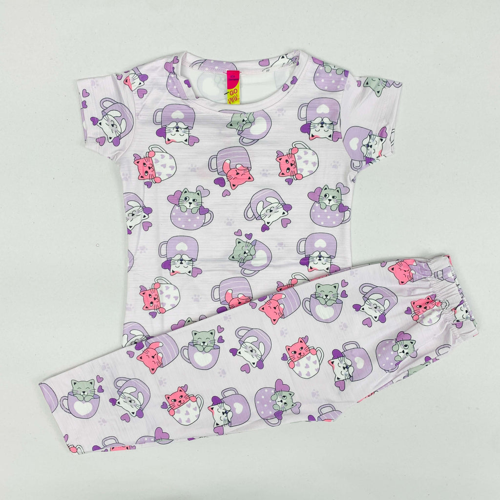 Tiny Kitty Pant Set