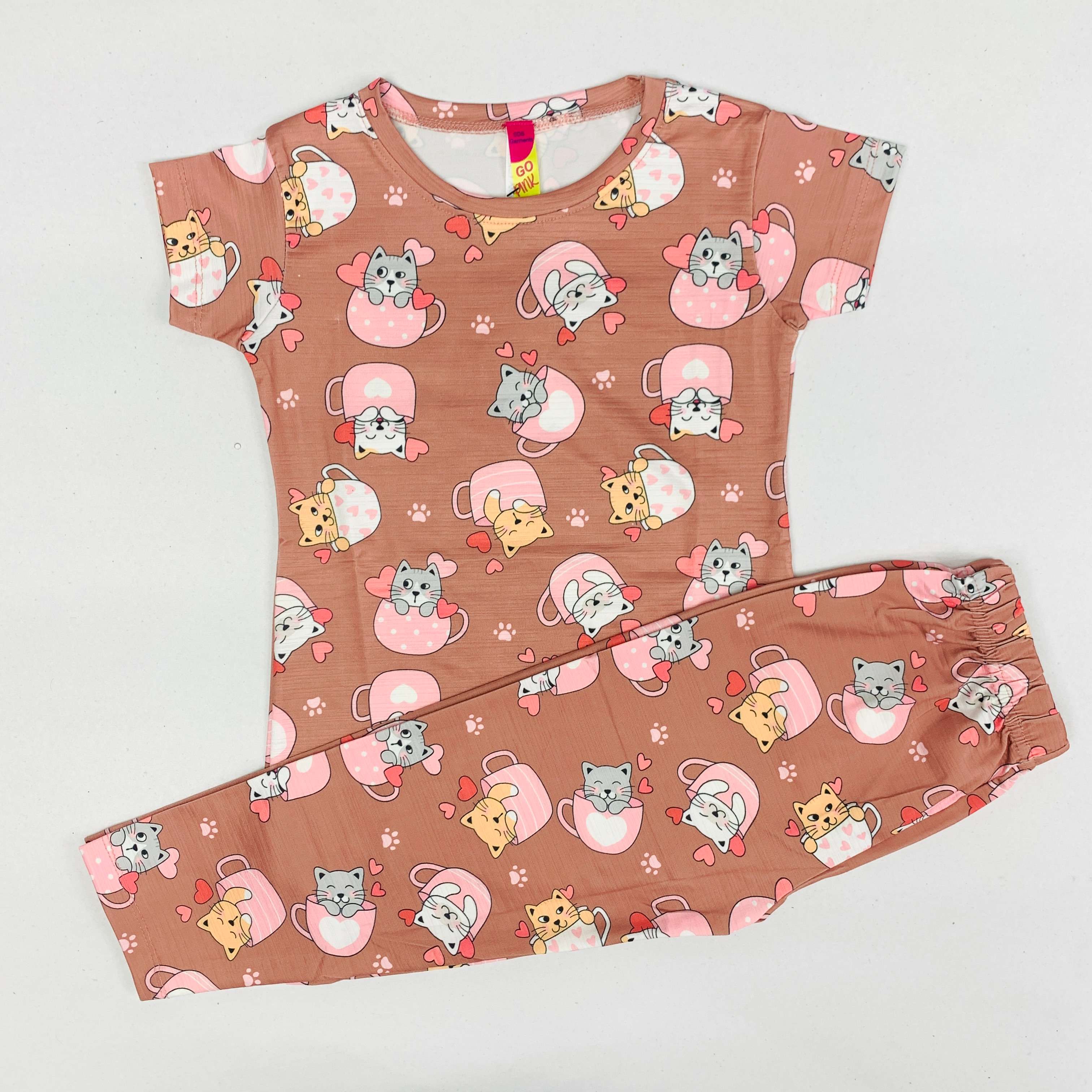 Tiny Kitty Pant Set