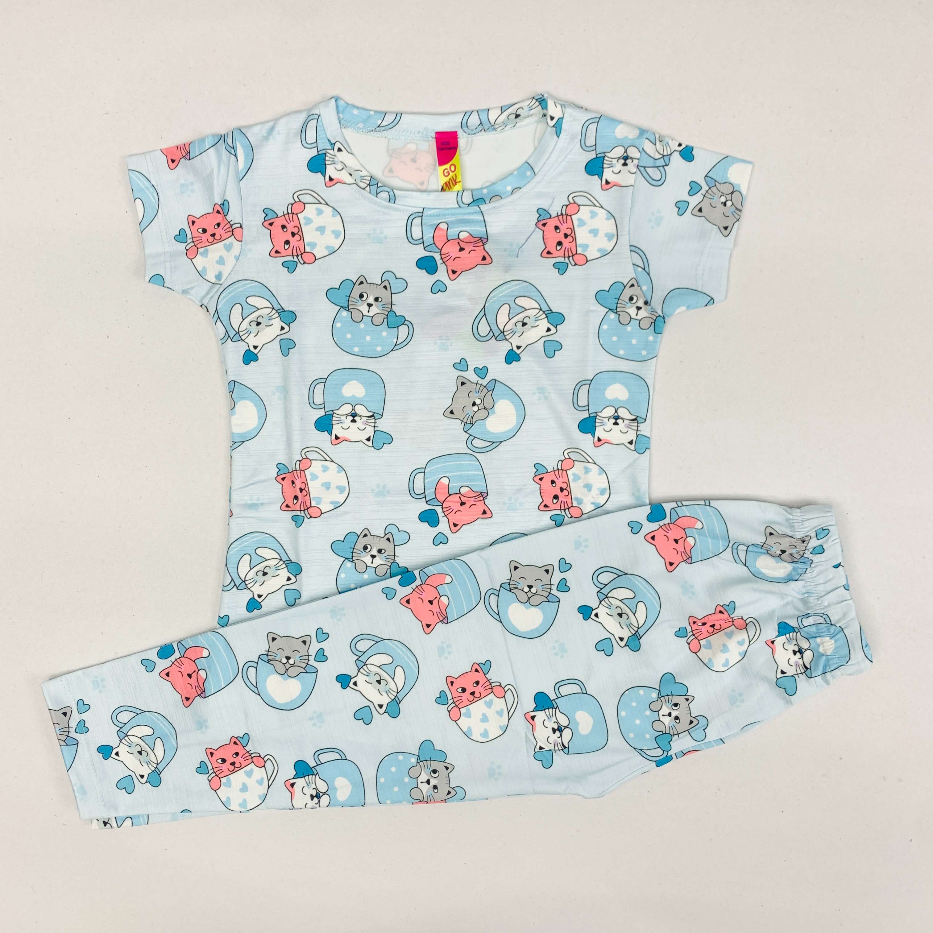 Tiny Kitty Pant Set
