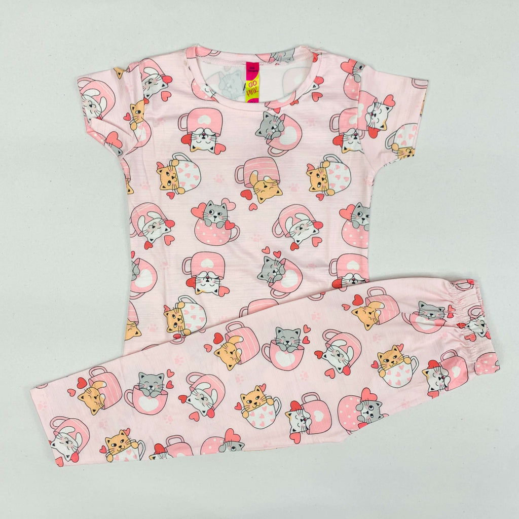 Tiny Kitty Pant Set