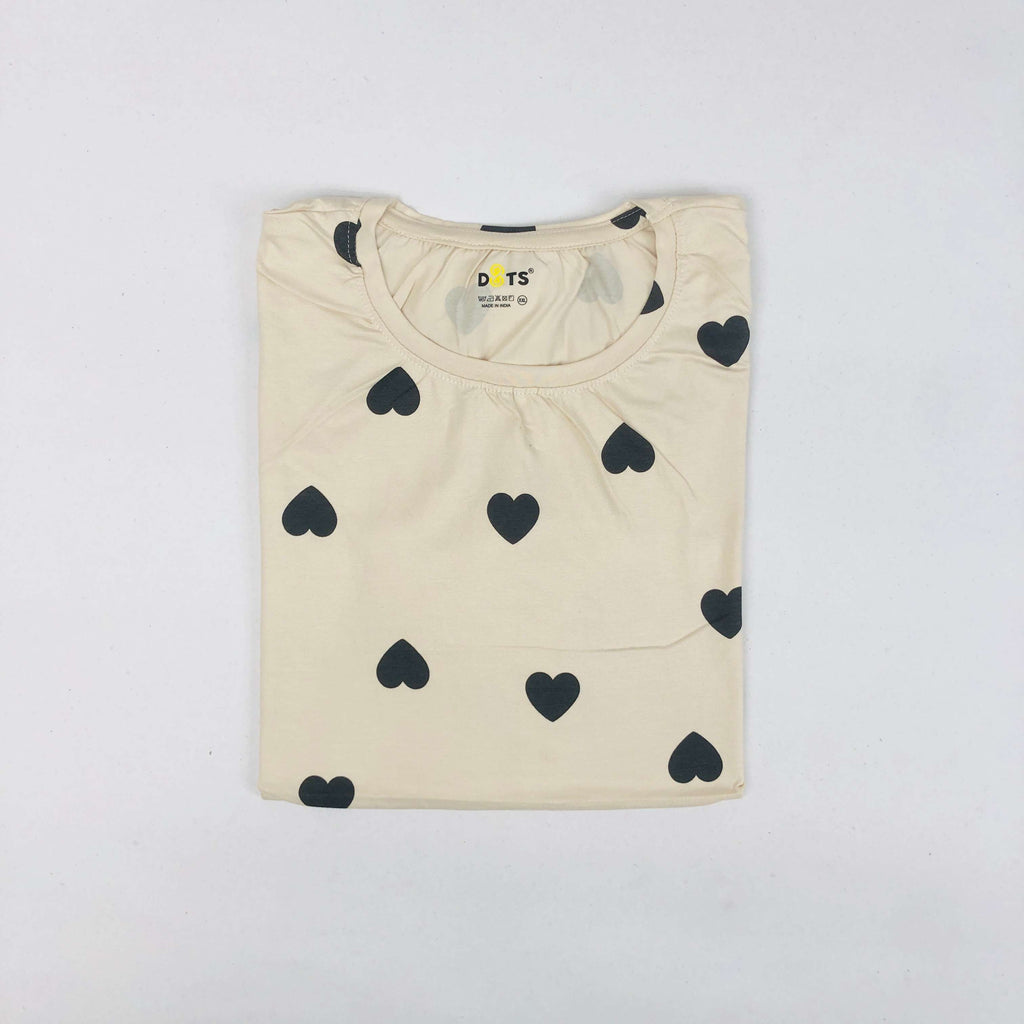 Dots Ladies Printed T-Shirt