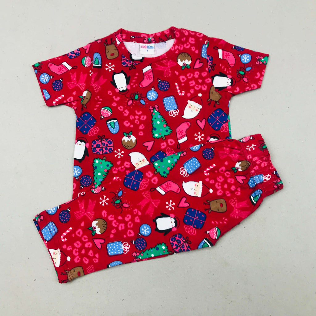 Pink Blue Printed Set