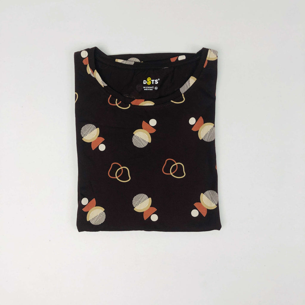 Dots Ladies Printed T-Shirt