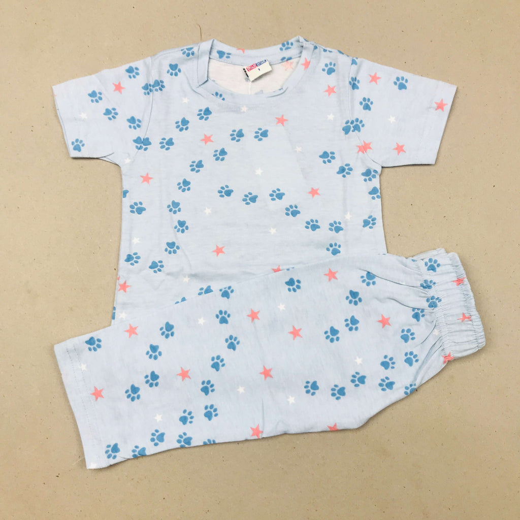 Pink Blue Printed Set