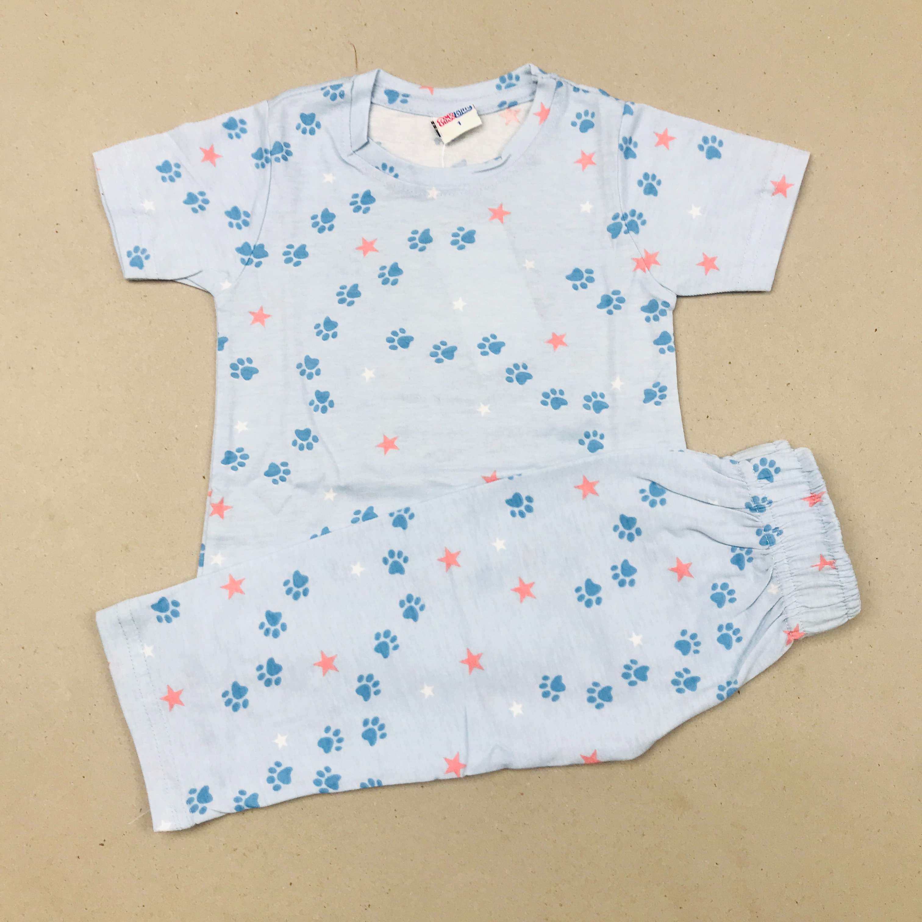 Pink Blue Printed Set