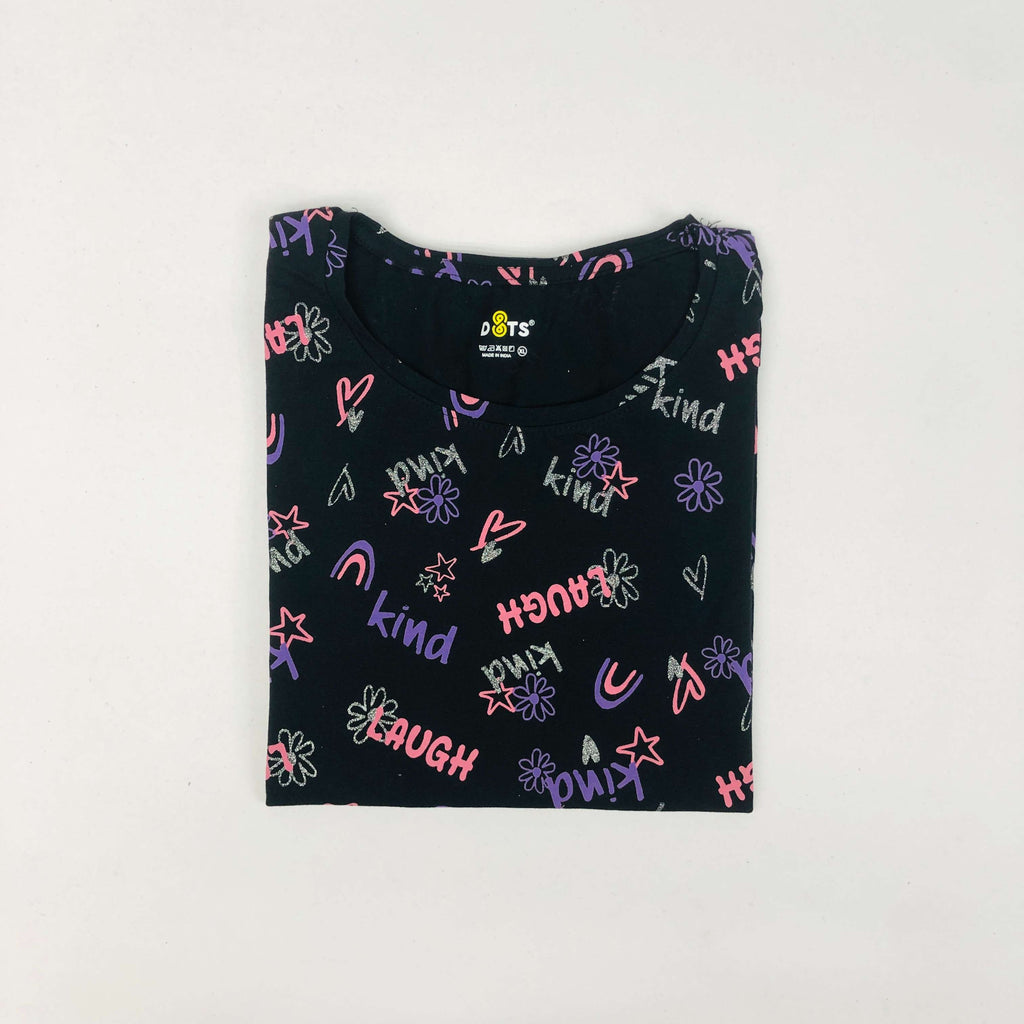 Dots Ladies Printed T-Shirt