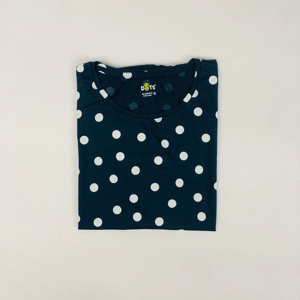 Dots Ladies Printed T-Shirt