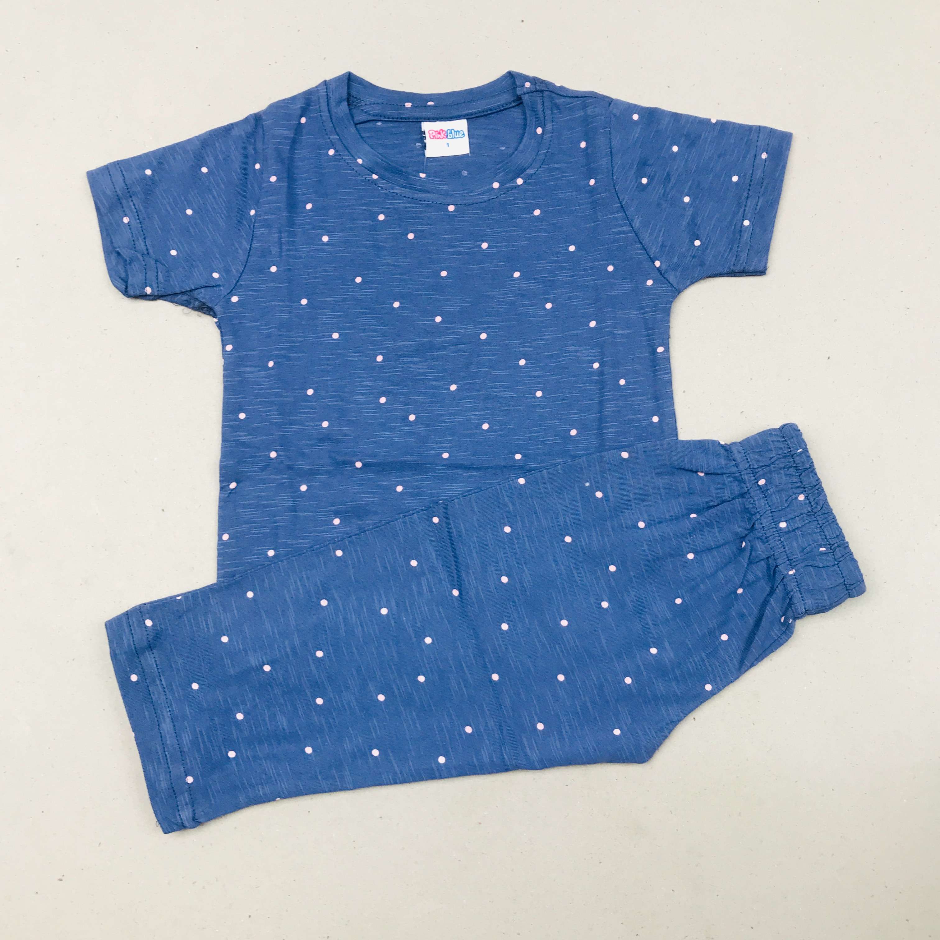 Pink Blue Printed Set
