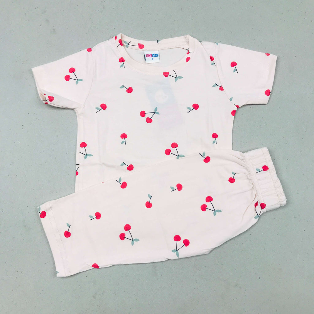 Pink Blue Printed Set
