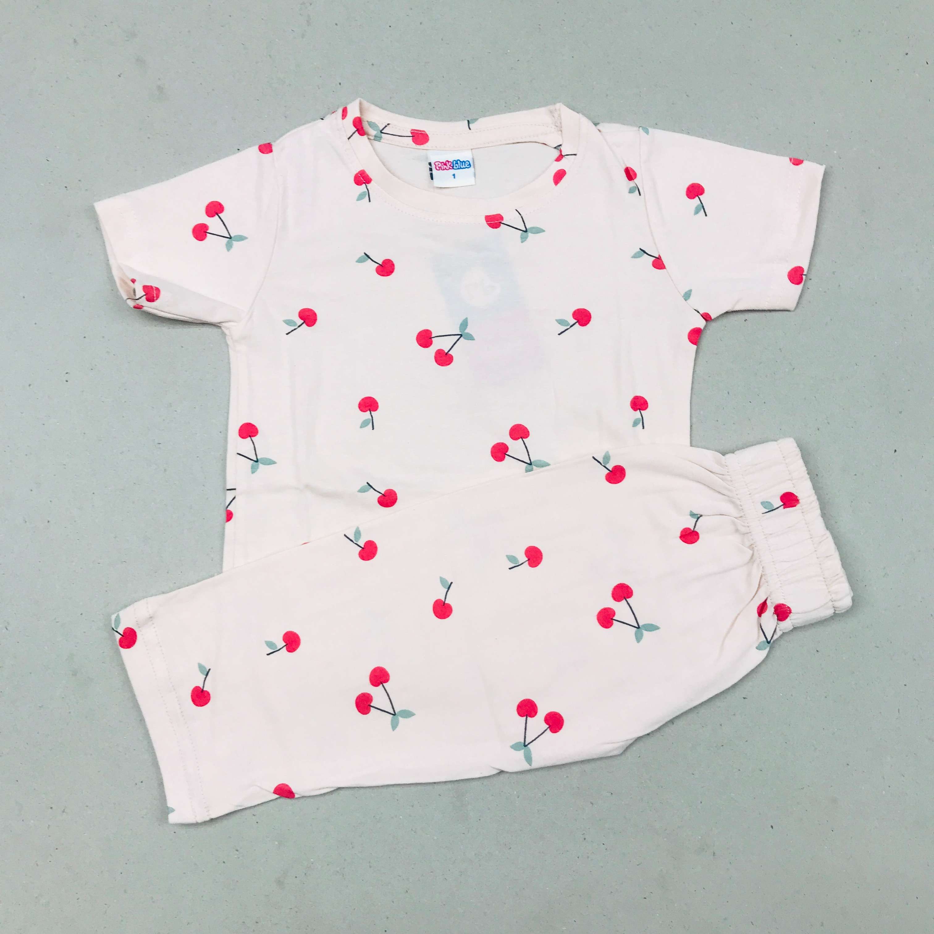 Pink Blue Printed Set