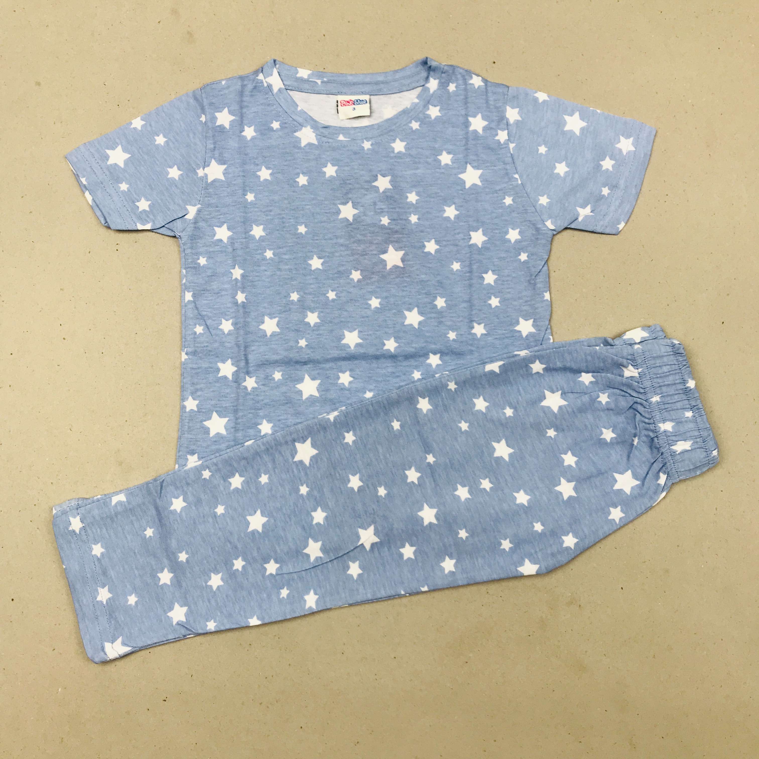 Pink Blue Printed Set