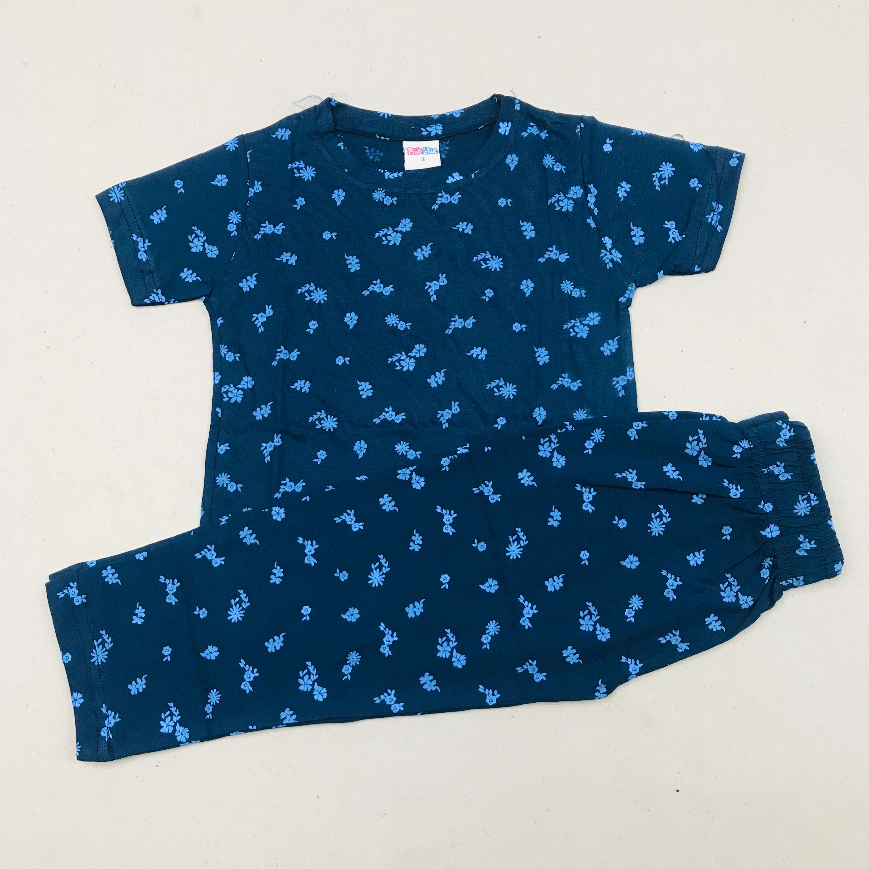 Pink Blue Printed Set