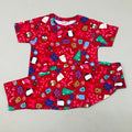 Pink Blue Printed Set