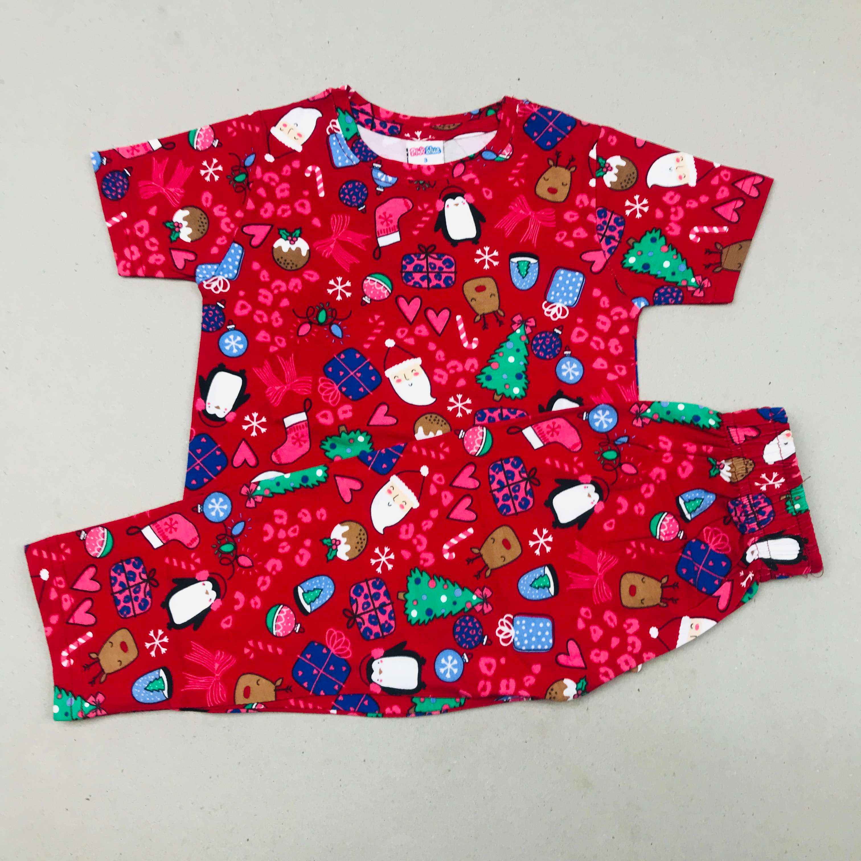 Pink Blue Printed Set